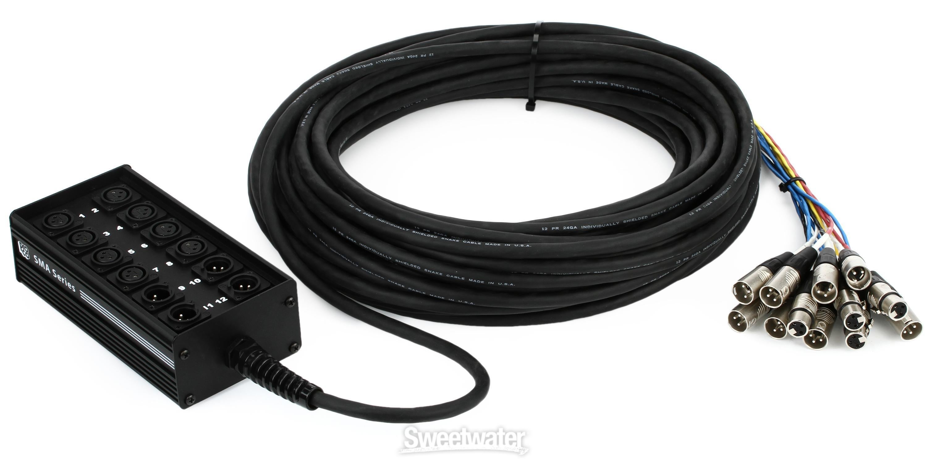 Pro Co SMA0804FBX-100 SMA Series 8x4 Stage Snake with XLR Returns