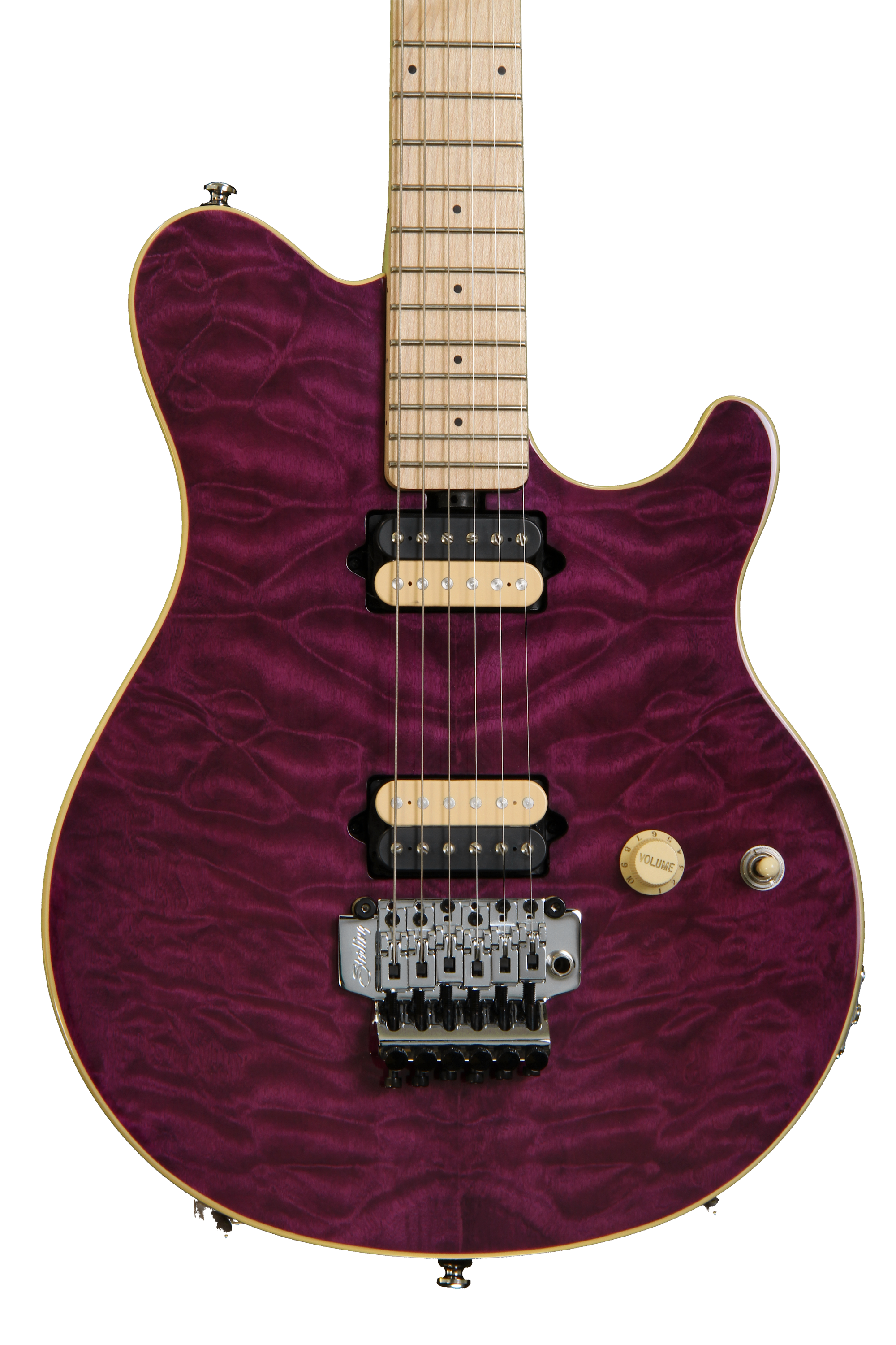 Sterling By Music Man AX40D - Transparent Purple | Sweetwater