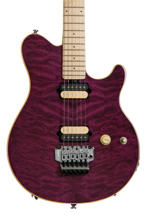 Sterling By Music Man AX40D - Transparent Purple | Sweetwater Sterling By Music Man AX40D - Transparent Purple | Sweetwater