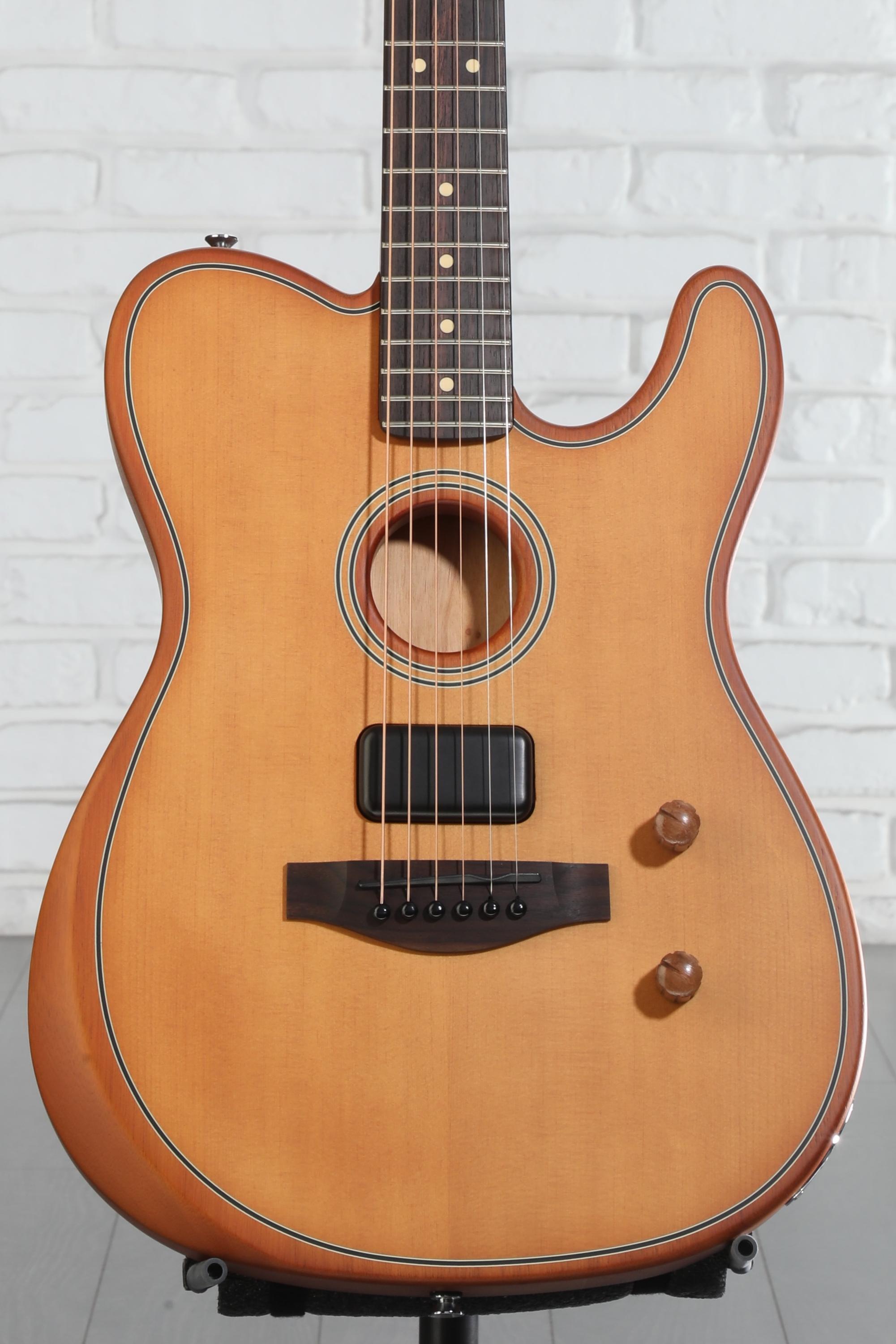 ギター FENDER Acoustasonic Std Tele, Aged Nat Fender Acoustasonic Standard Telecaster Aged Natural【現物画像