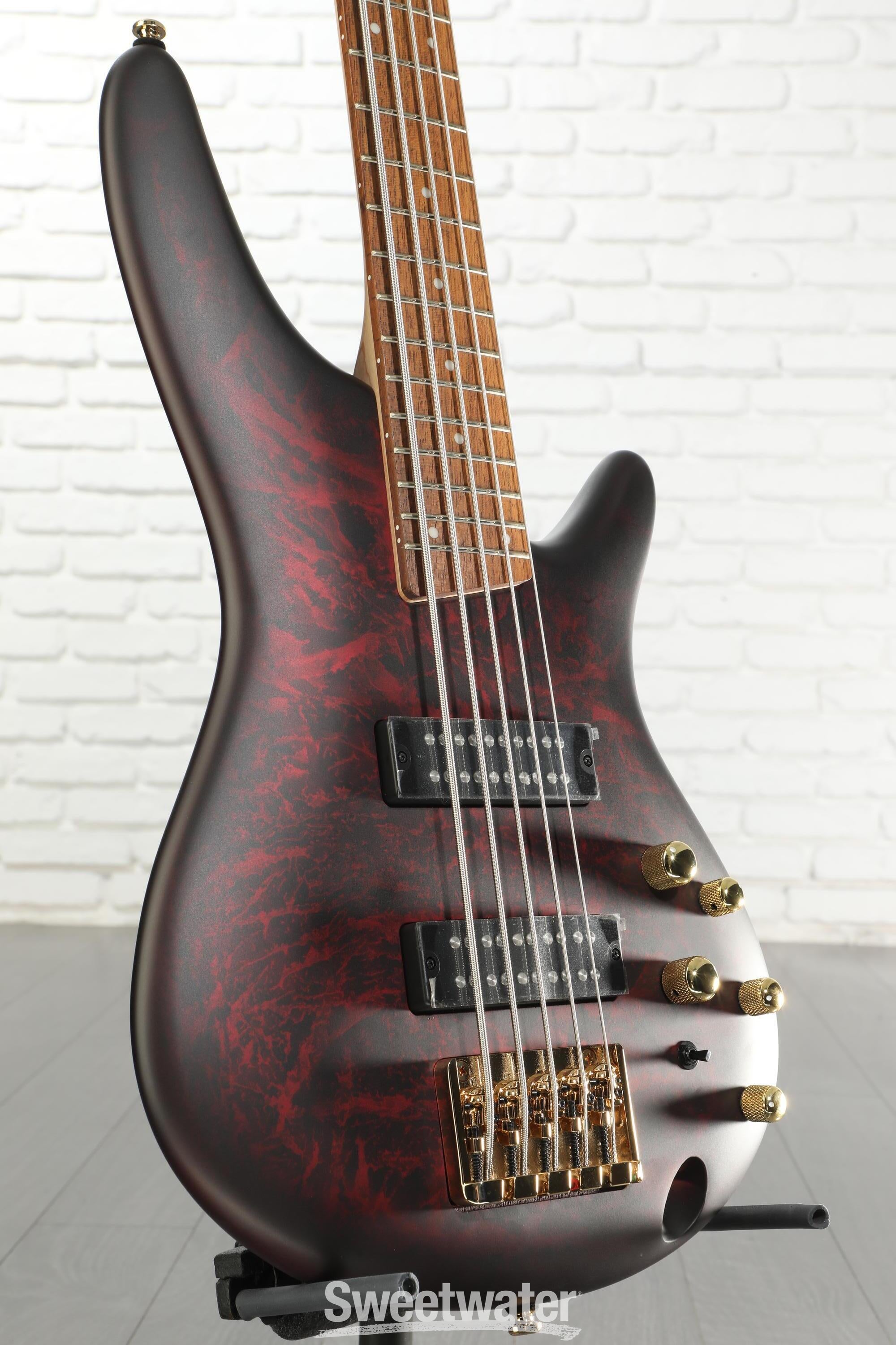 Ibanez SR Standard SR305E 5-string Bass Guitar - Wine Red Frozen