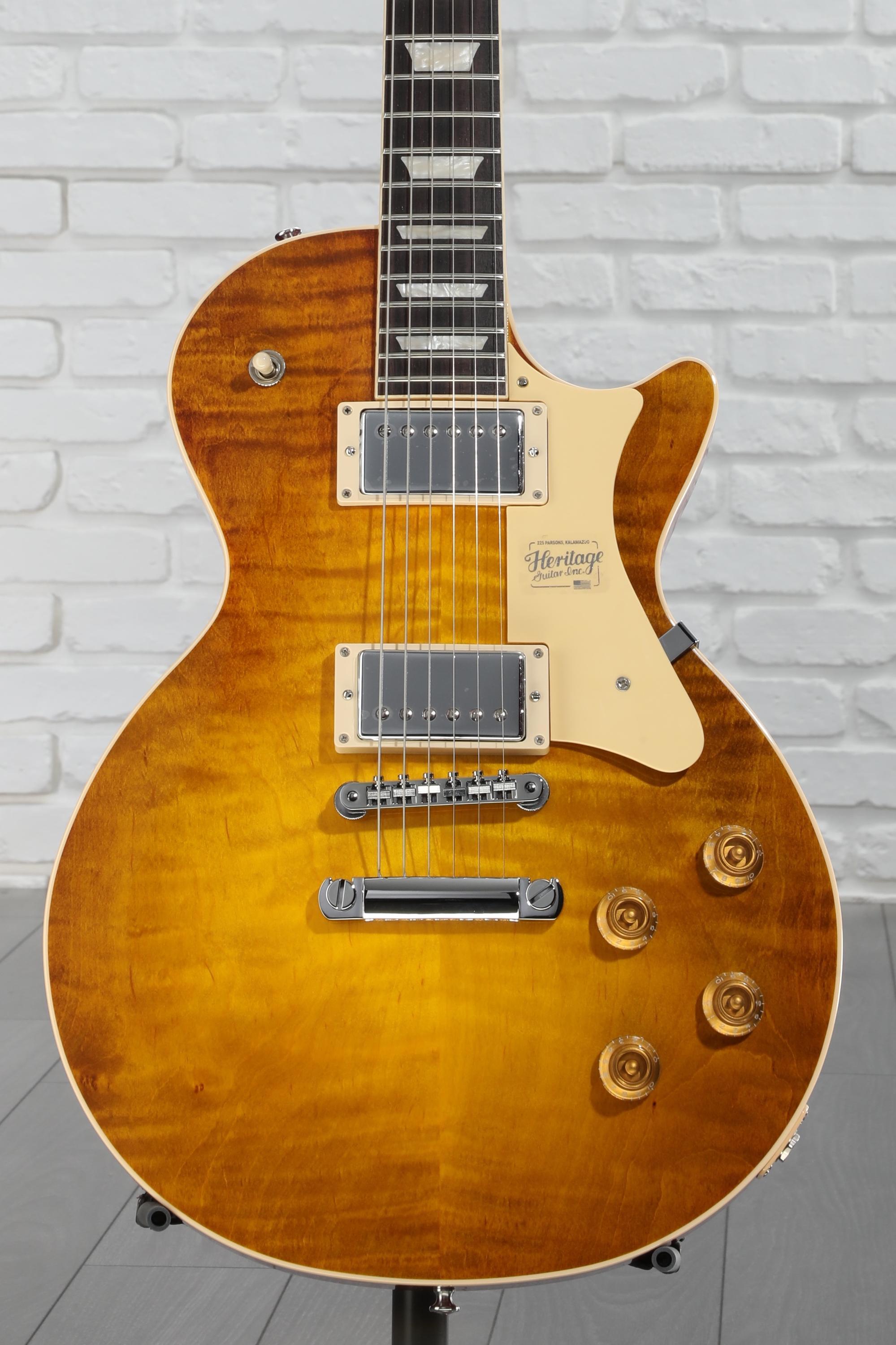 ギター Heritage H-150 DLT Dirty Lemon Burst Standard Collection H-150 Electric Guitar with Case, Dirty