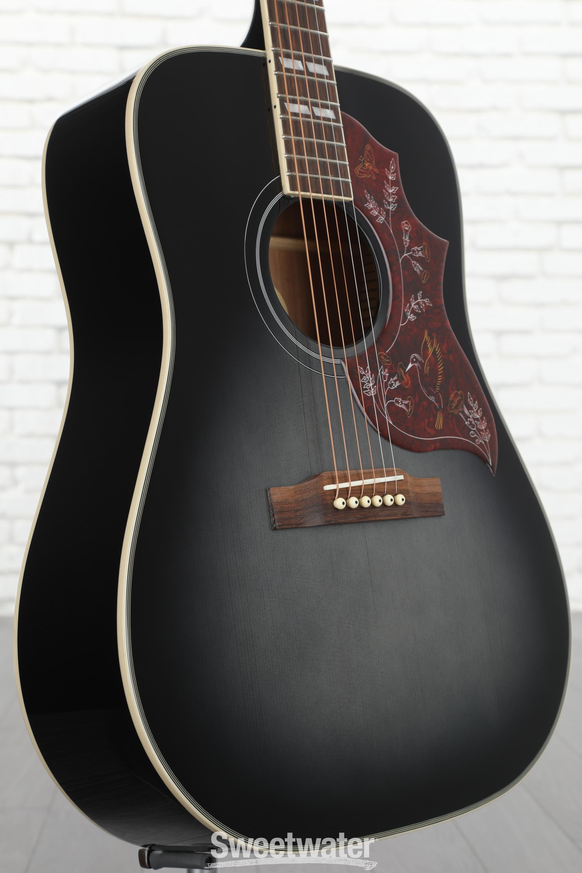 Epiphone Hummingbird Studio Acoustic-electric - Trans Ebony Sweetwater  Exclusive