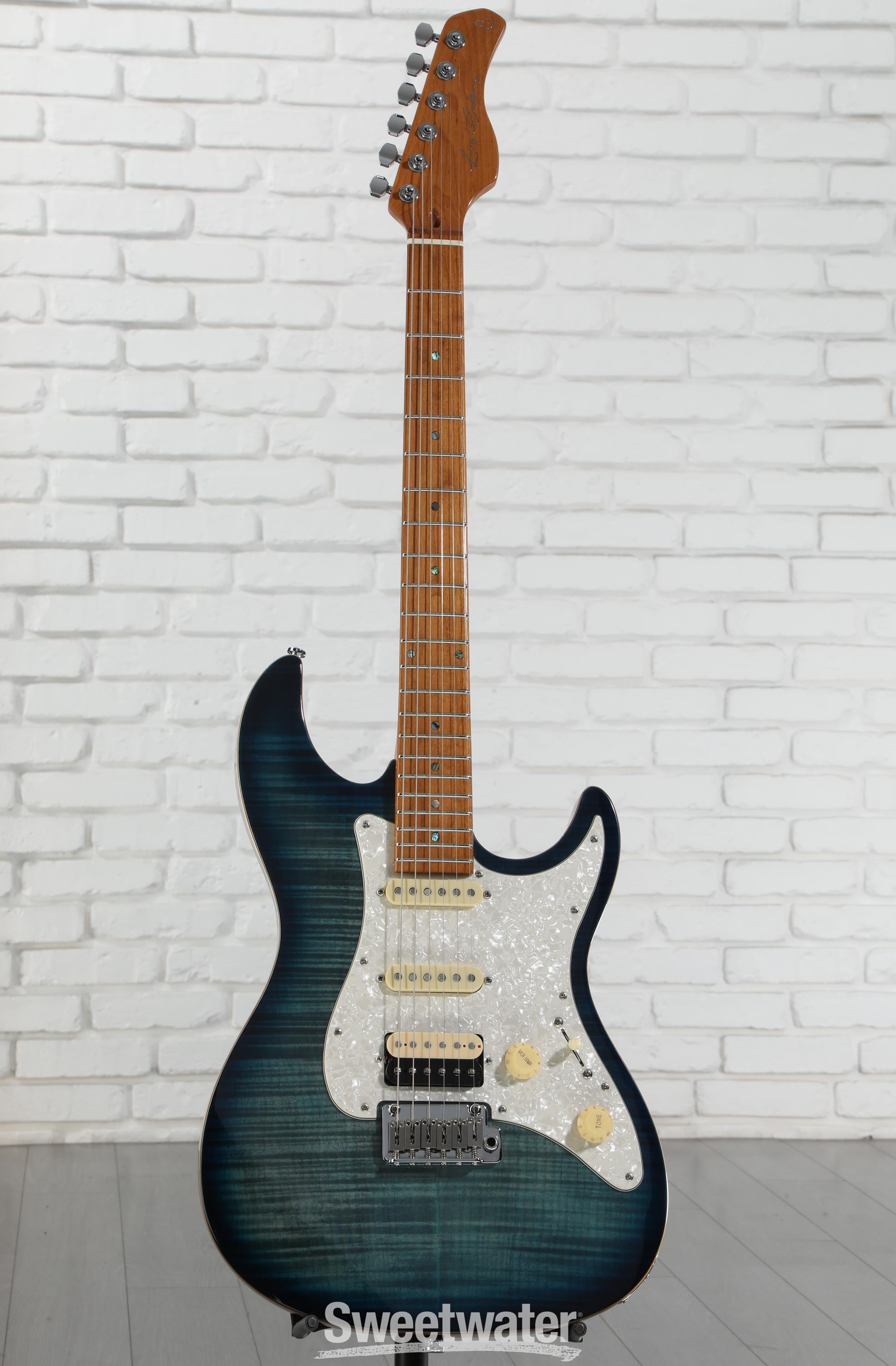 Sire S7 FM エレキギター Sire Larry Carlton S7 FM Electric Guitar - Transparent Blue