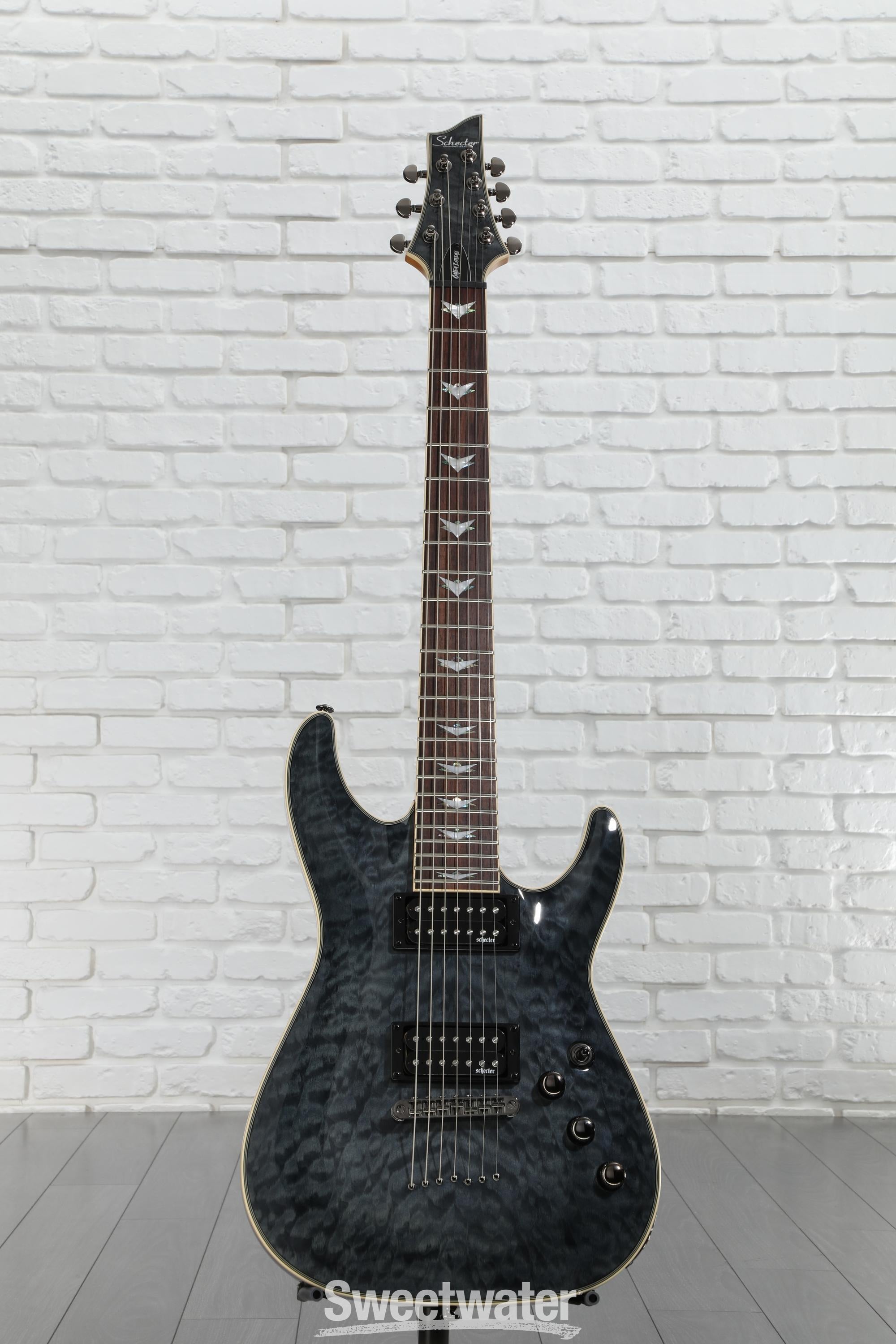 Schecter Omen Extreme-7 Electric Guitar - See Thru Black