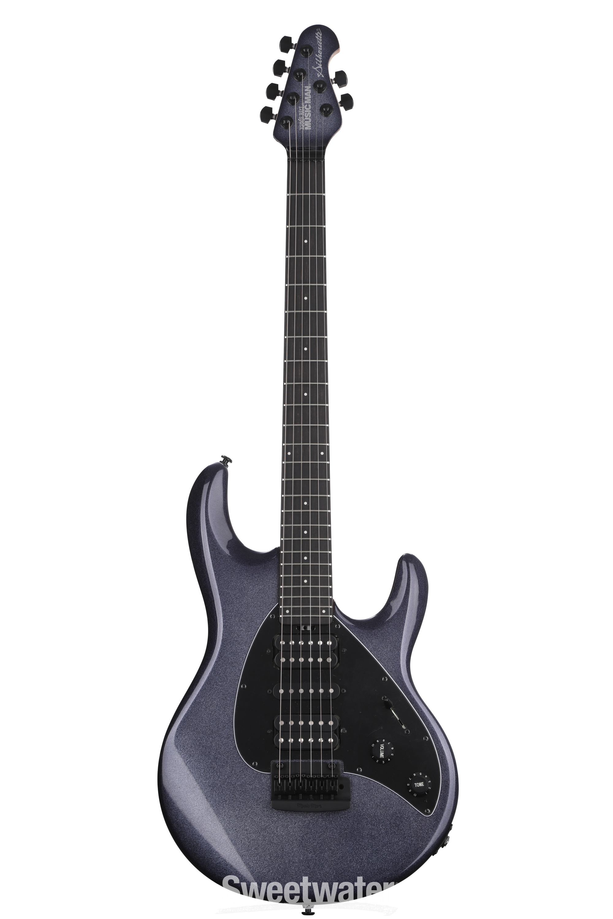 Ernie Ball Music Man Silhouette HSH Trem Electric Guitar - Eclipse 