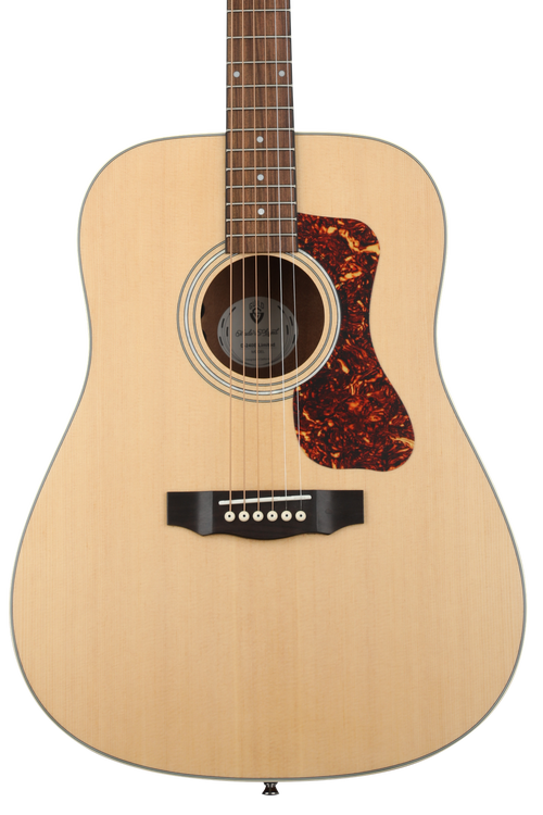 Guild D-240E, Flamed Mahogany Acoustic-Electric Guitar - Natural |  Sweetwater