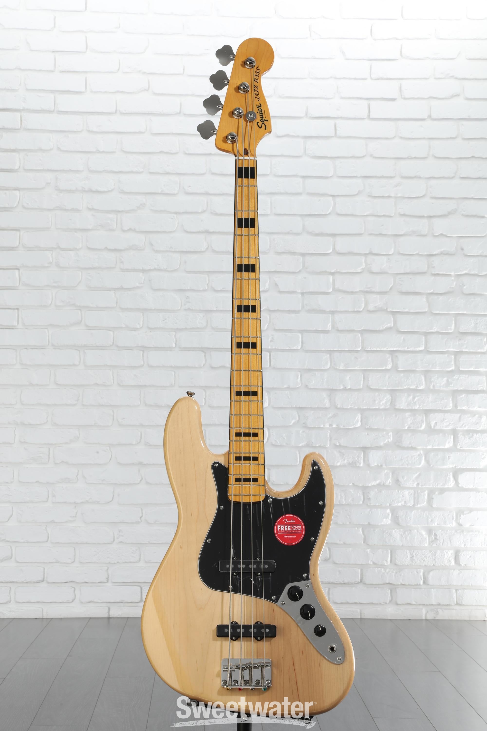 レビュー高評価の商品!の商品をすべて Squier Classic Sweetwater | Natural - Bass Jazz '70s Vibe ベース