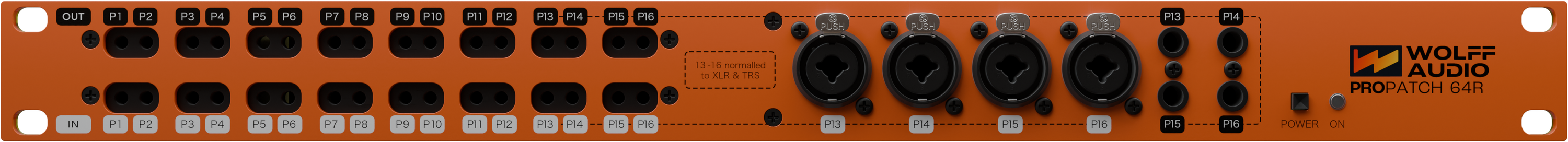 Photo of Wolff Audio ProPatch 64R Patchbay