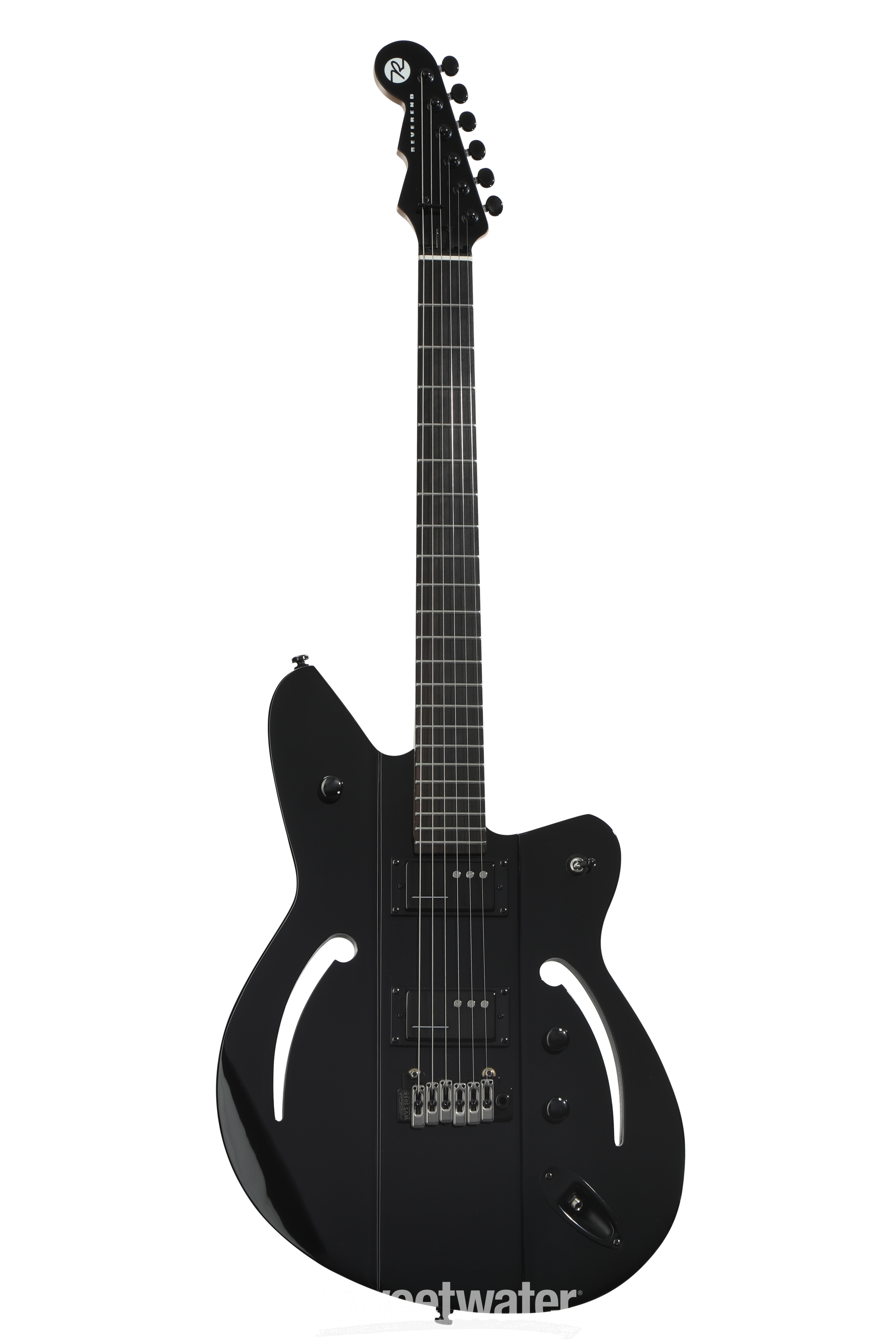 Reverend Airsonic W Electric Guitar - Midnight Black