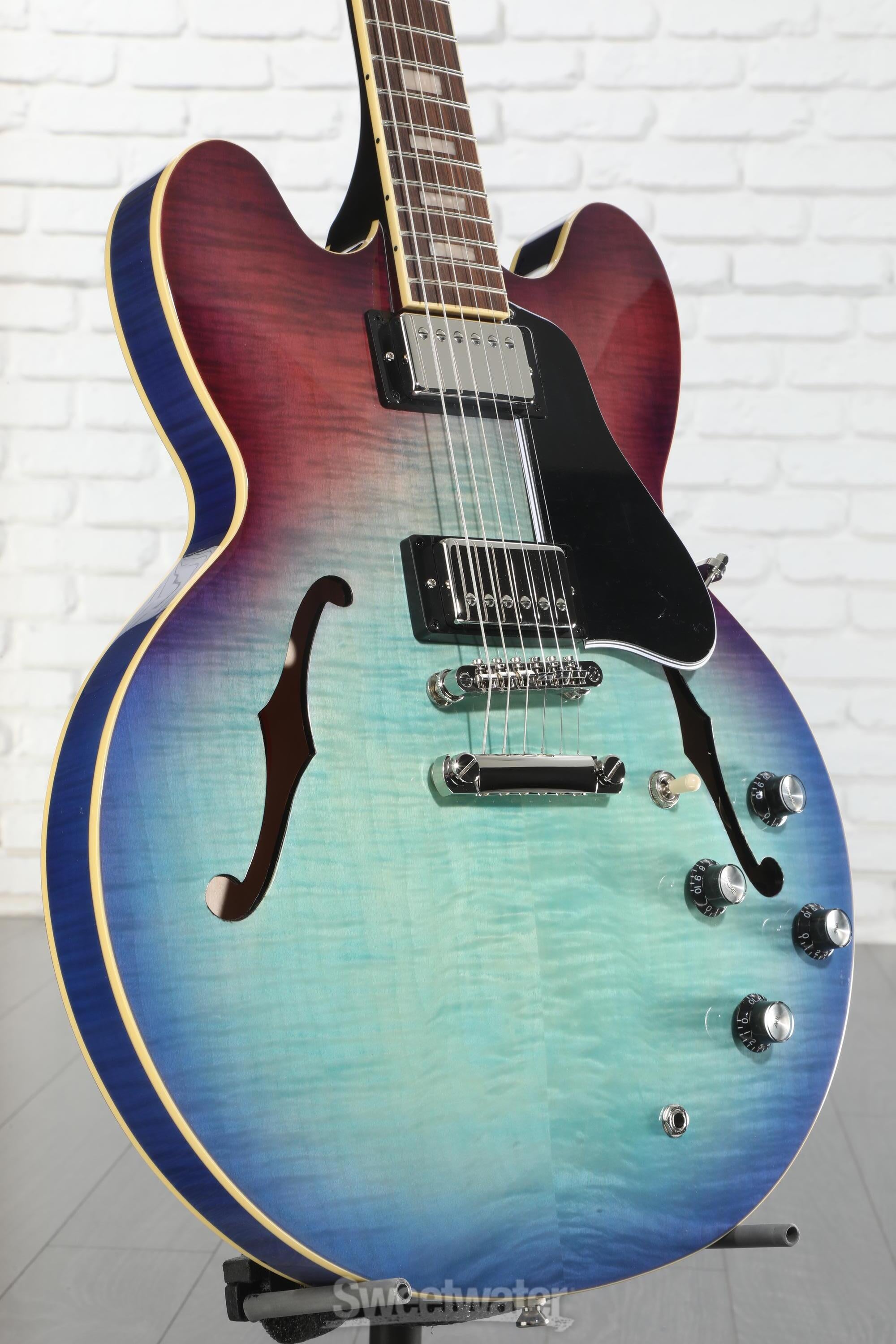 Epiphone ES-335 Figured Semi-hollowbody - Blueberry Burst Reviews