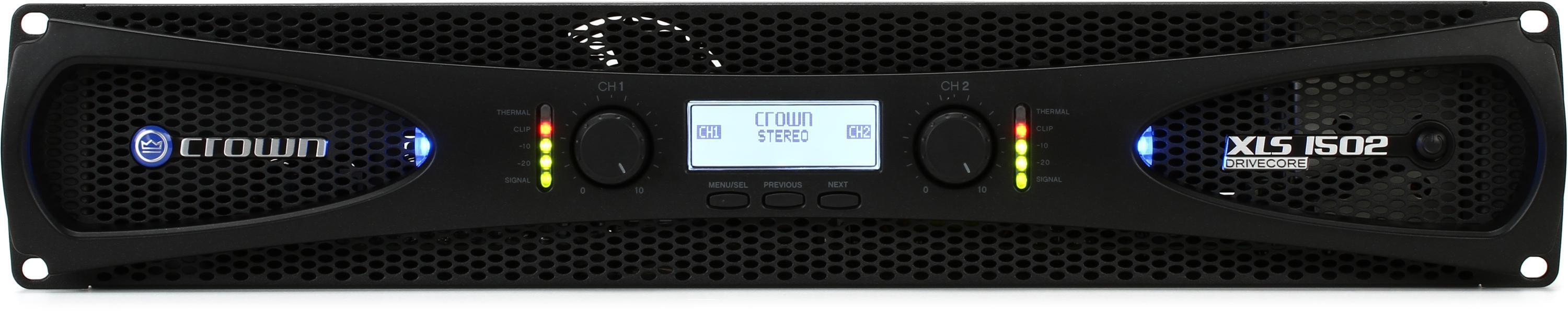 Crown XLS 1502 525W 2-channel Power Amplifier | Sweetwater