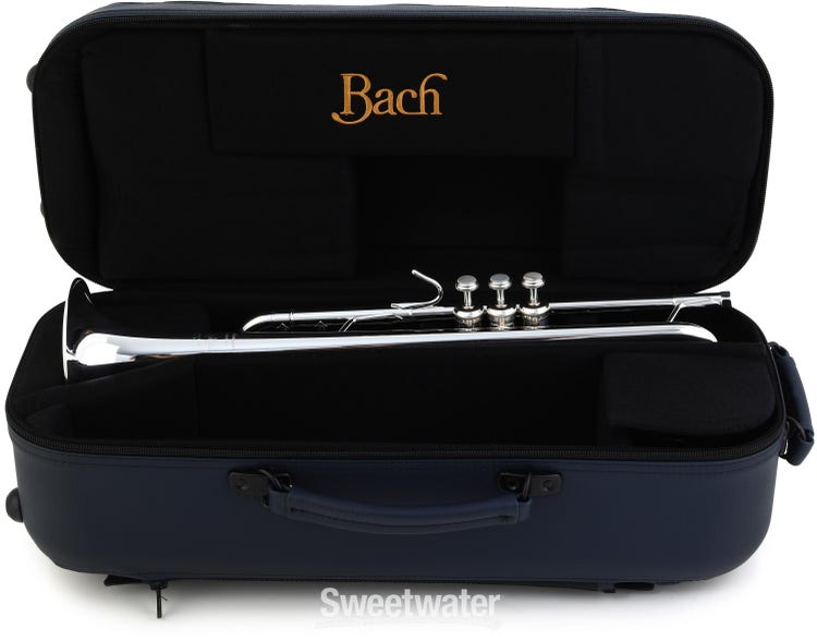 Bach 180S43R Professional Stradivarius Bb Trumpet - Reverse Leadpipe - 43 Bell - Silver Plated
