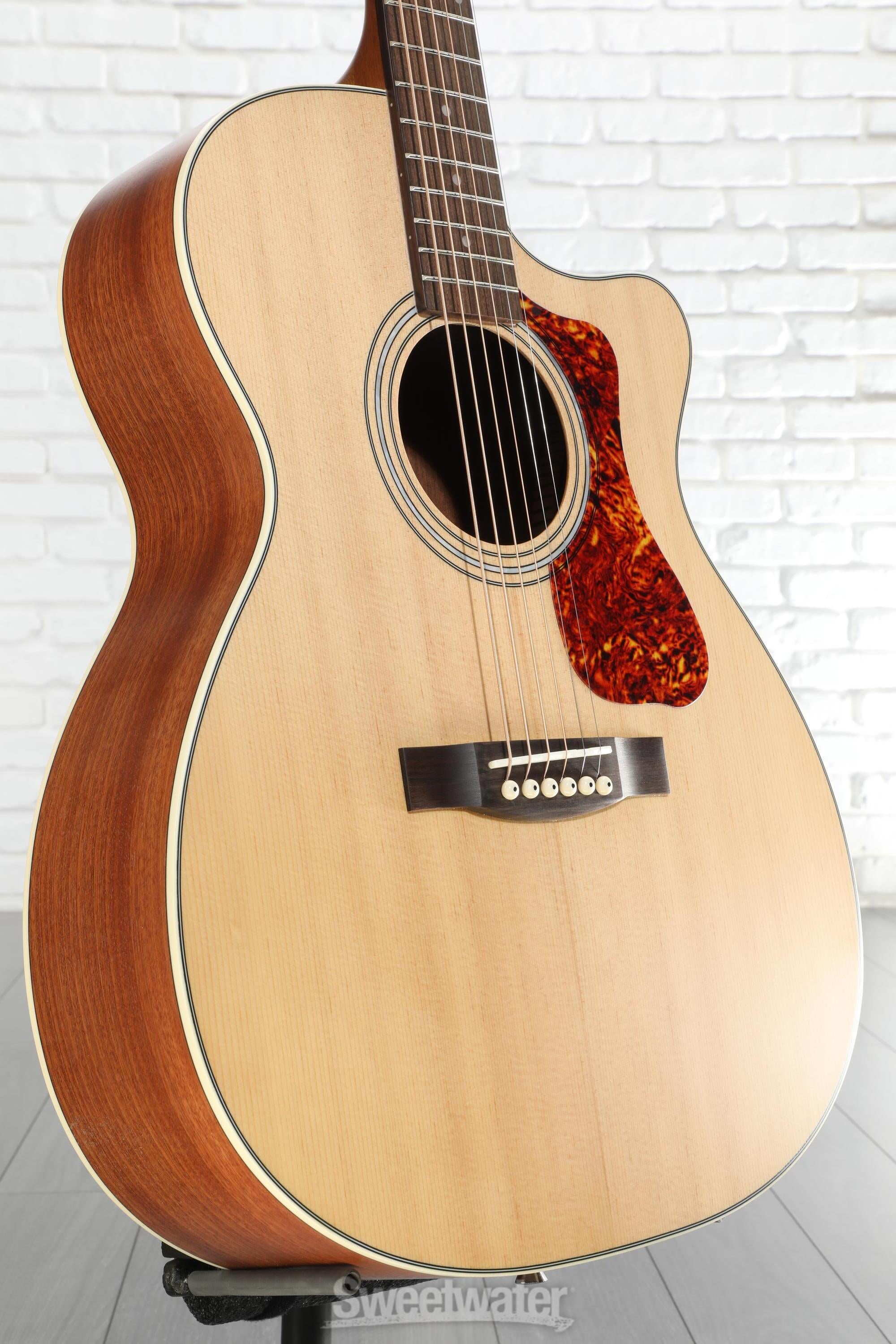 Guild OM-240CE, Orchestra Acoustic-Electric Guitar - Natural