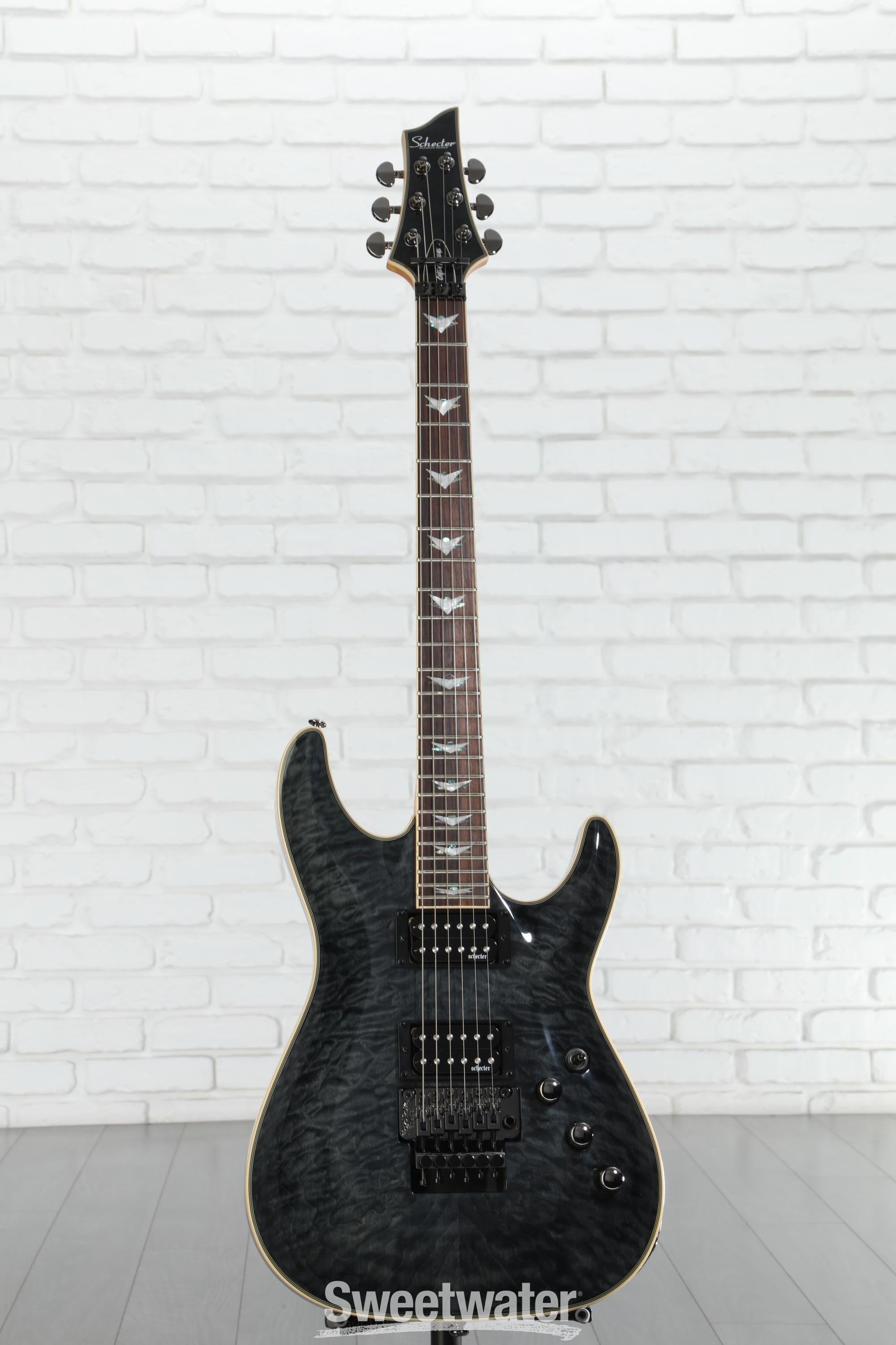 Schecter Omen Extreme-6 FR Electric Guitar - See-Thru Black