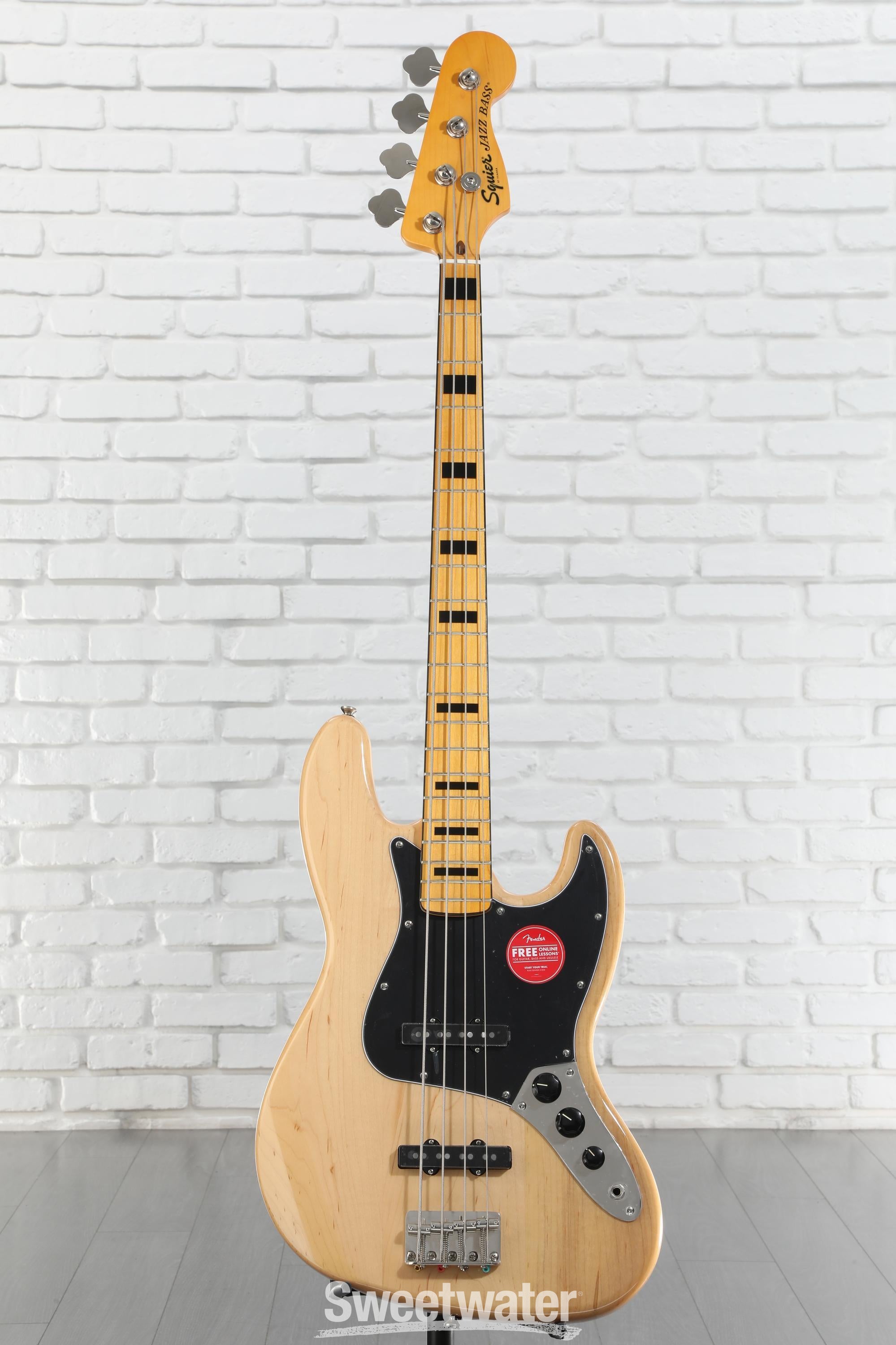 Squier Classic Vibe '70s Jazz Bass - Natural | Sweetwater