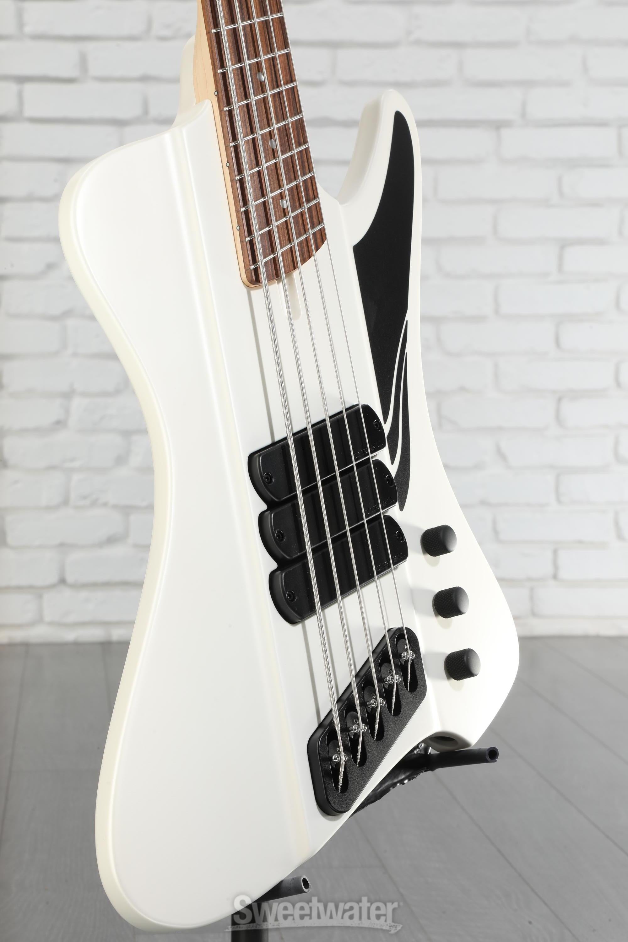 Dingwall Guitars D-Roc Standard 5-string Electric Bass Guitar - Matte Ducati White