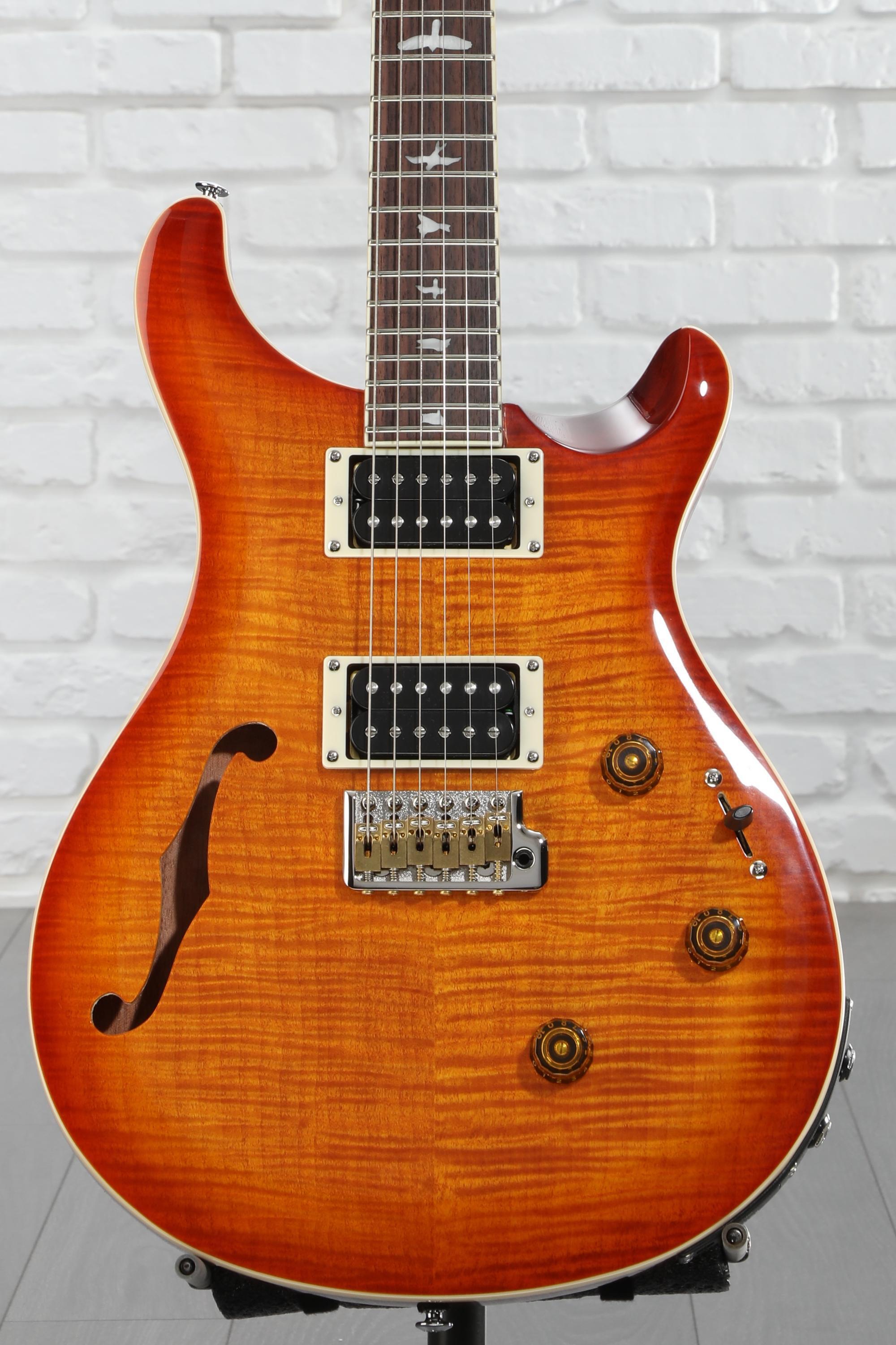 PRS SE Custom 24 Semi-Hollow Piezo Electric Guitar - Vintage
