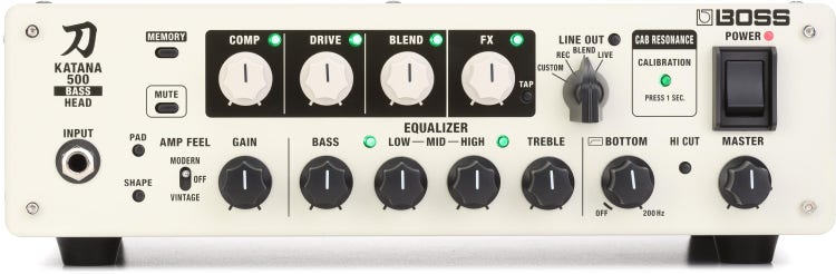 Boss Katana-500 Bass Amplifier Head Sweetwater