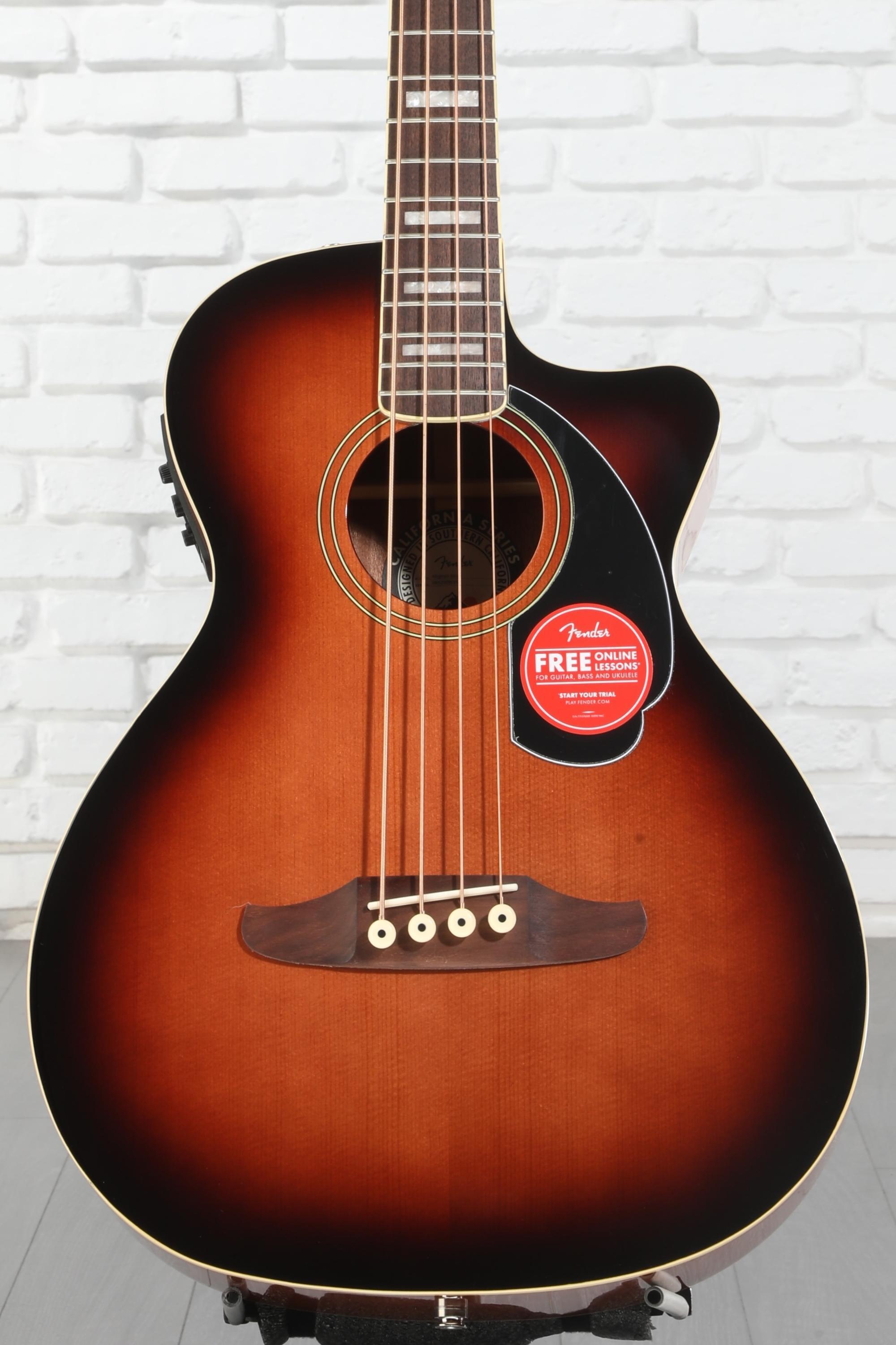 Fender Kingman Acoustic-electric Bass - Shaded Edge Burst