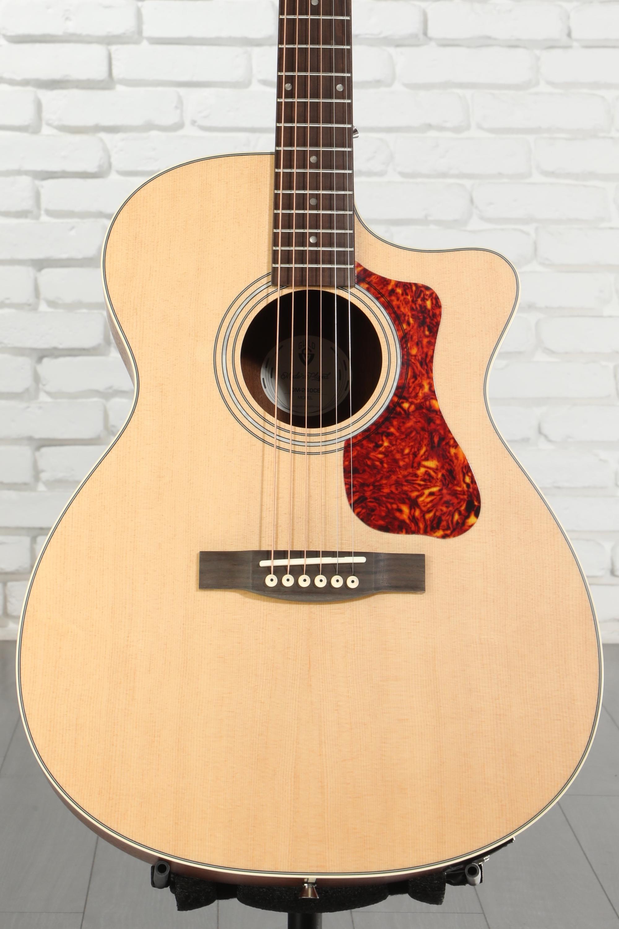 Guild OM-240CE, Orchestra Acoustic-Electric Guitar - Natural