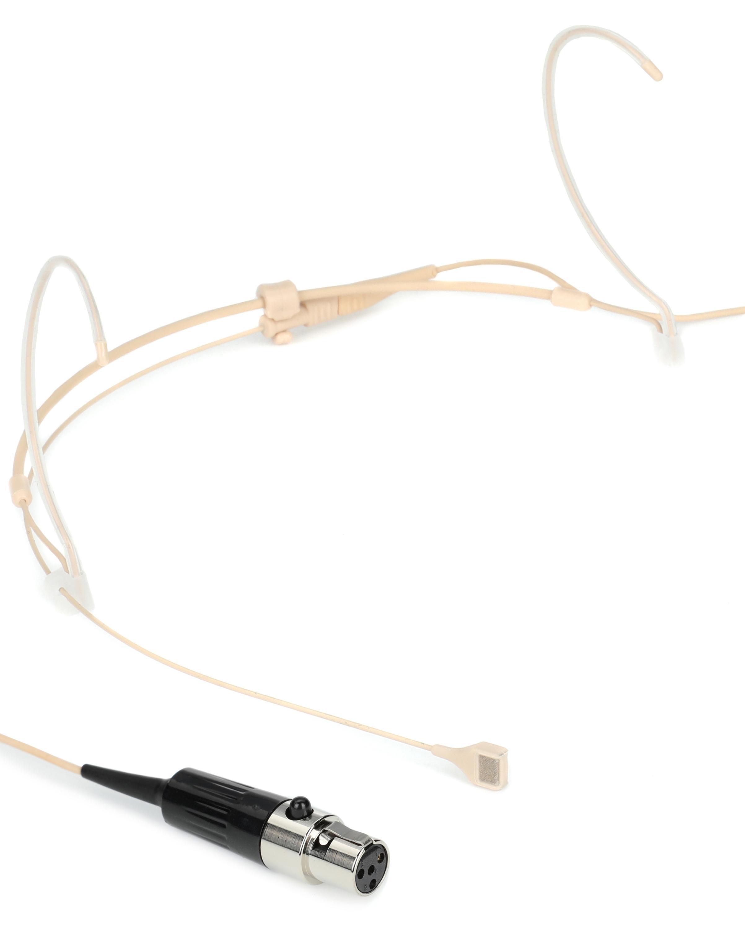 Countryman H7 Headset Microphone with TA4F Connector for Shure Wireless Light Beige