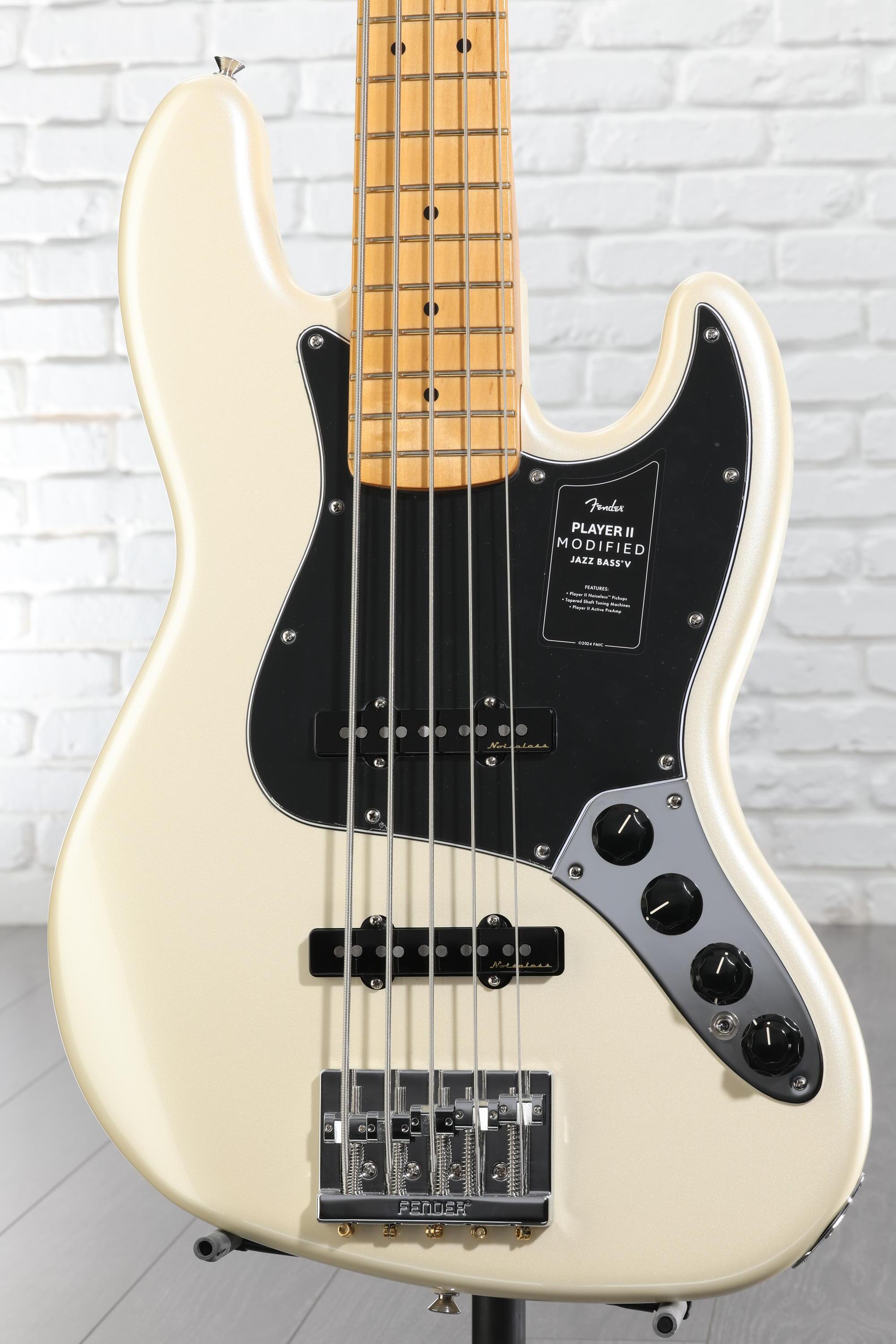 Fender Player II Modified Active Jazz Bass V - Olympic Pearl