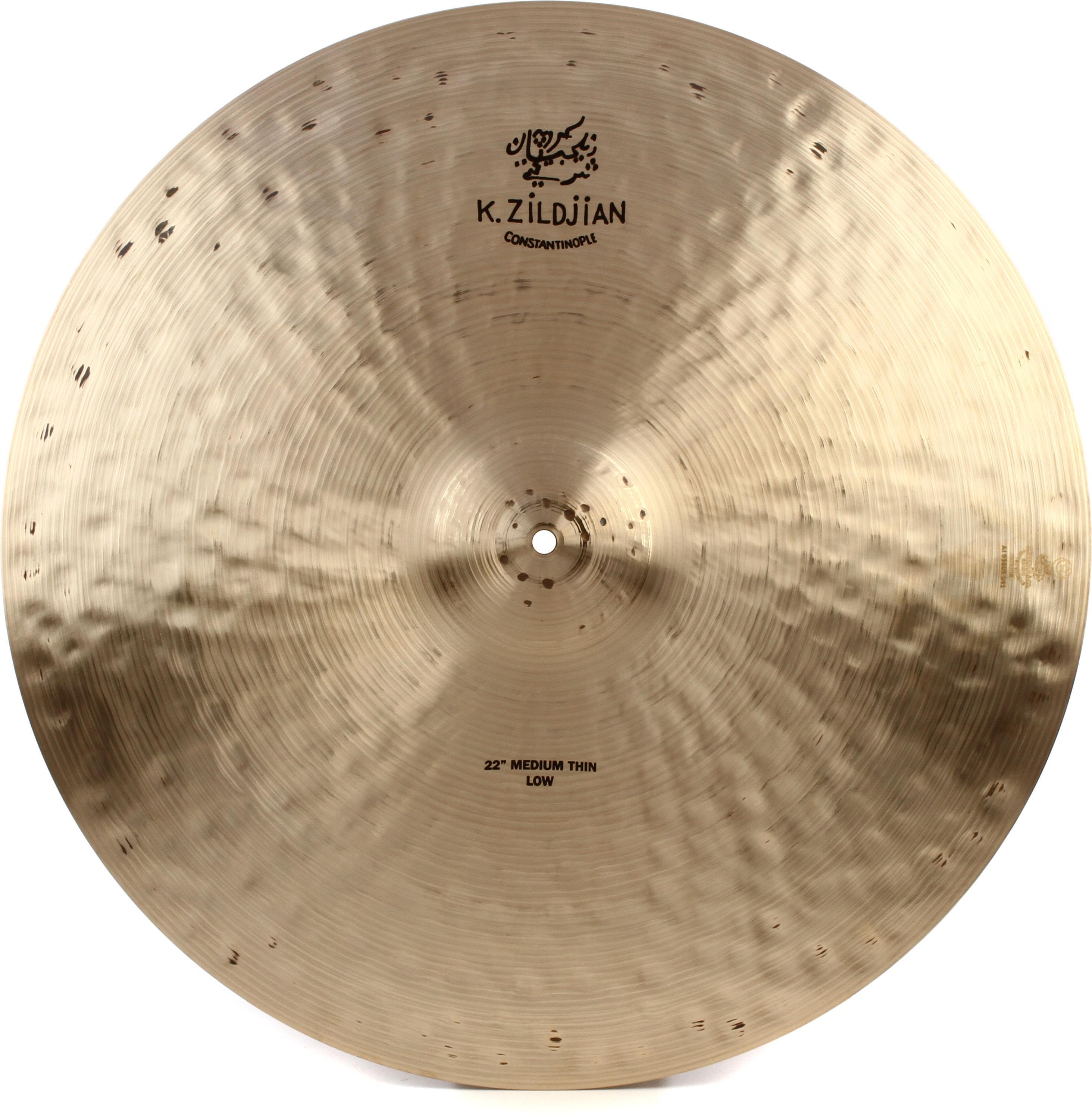 Zildjian 22 inch K Constantinople Medium Thin Ride Cymbal - Low