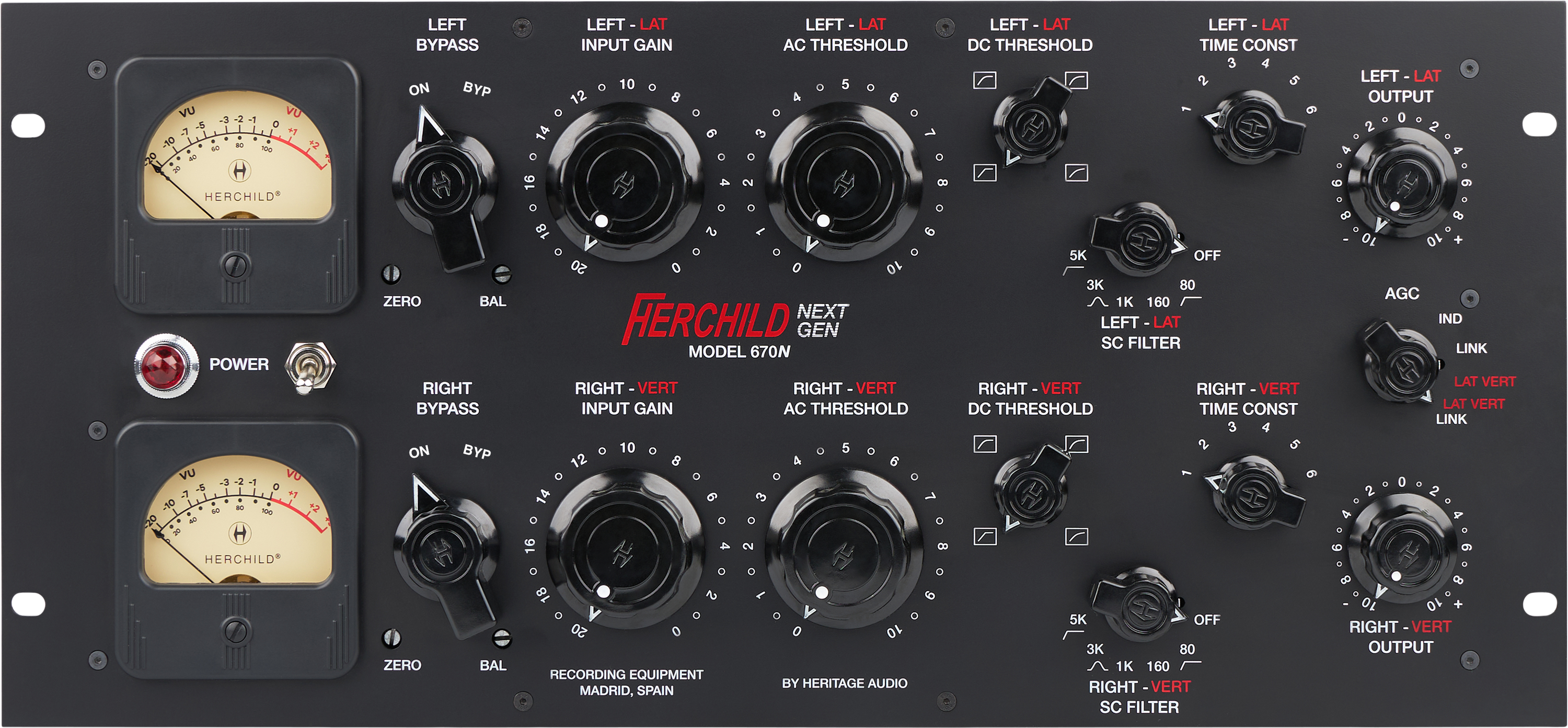 Heritage Audio Herchild Next Gen 670N Stereo Tube Compressor