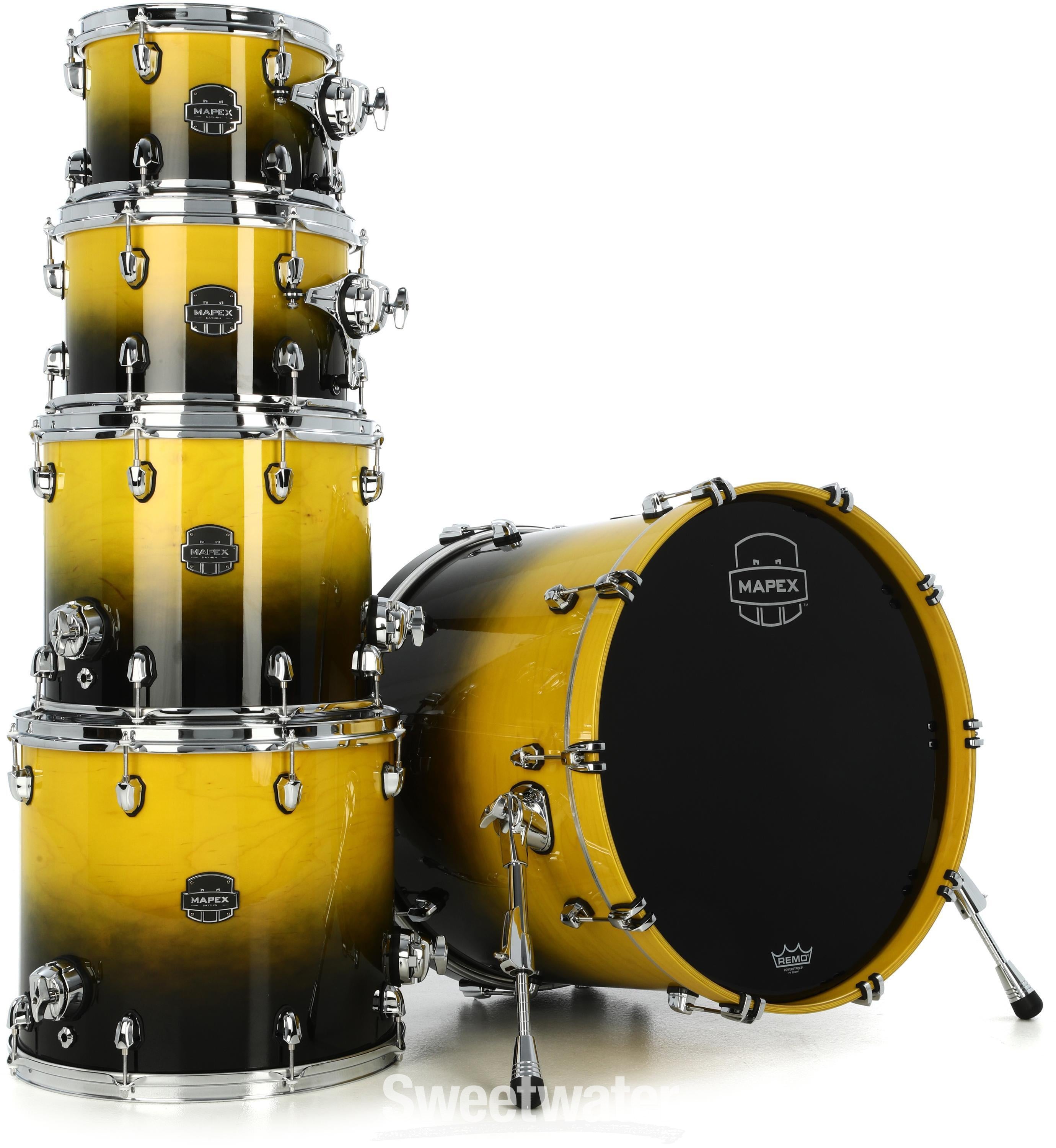 Mapex Saturn 5-piece Studioease Shell Pack - Sulphur Fade