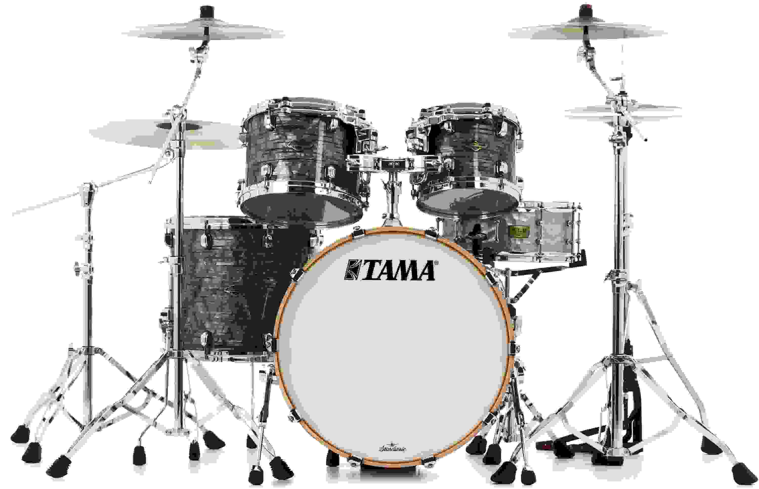 Tama Starclassic Walnut/Birch WBR42S 4-piece Shell Pack - Charcoal Onyx