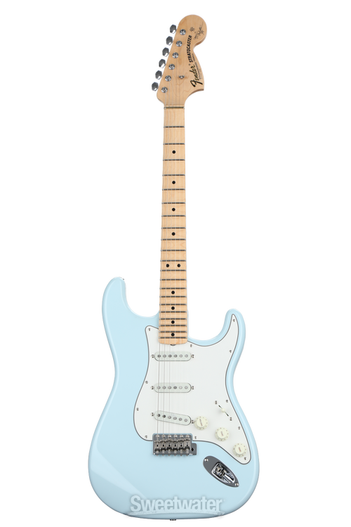 Fender Custom Shop Yngwie Malmsteen Signature Stratocaster - Sonic Blue  with Scalloped Maple Fingerboard