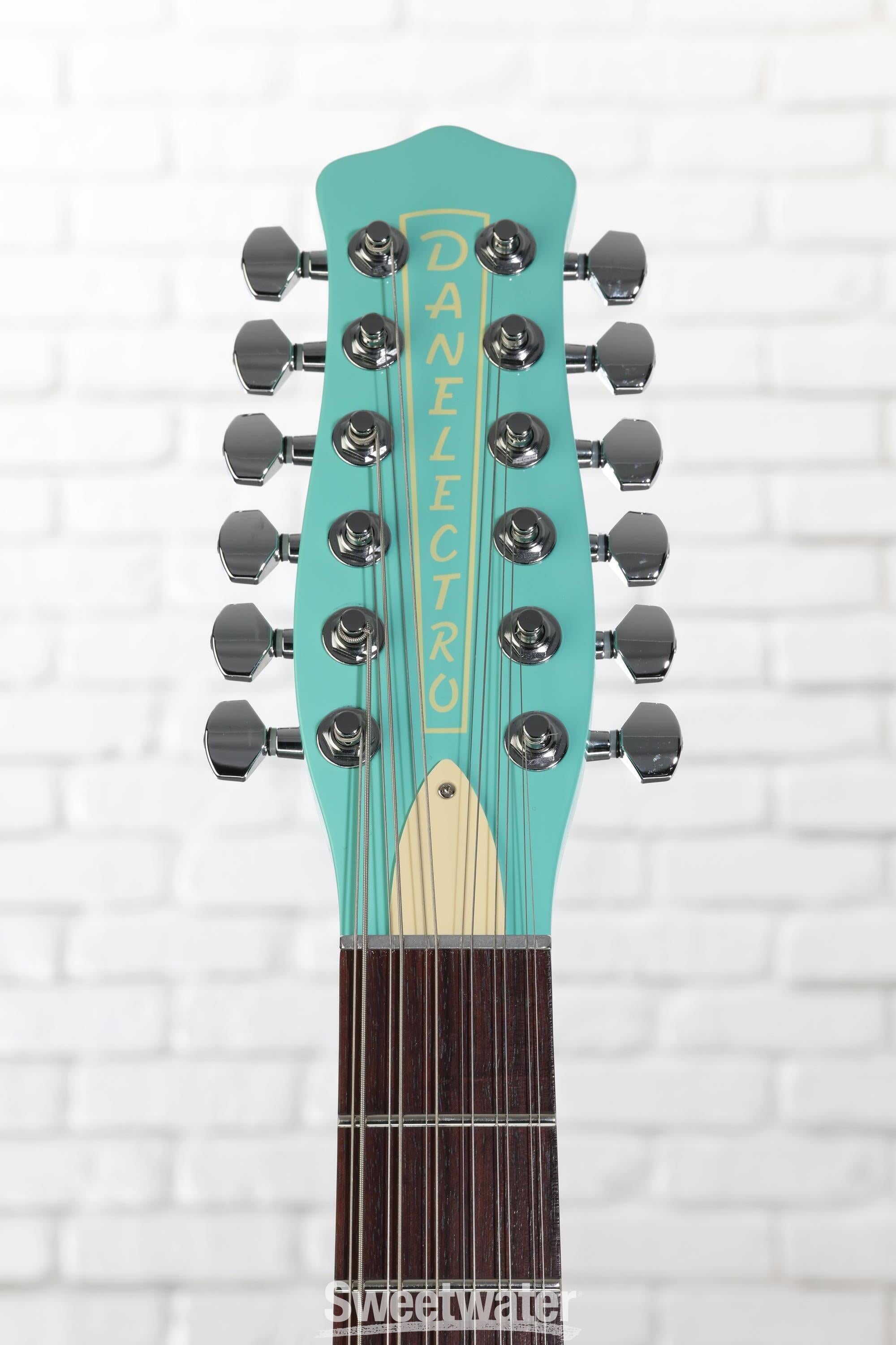 Danelectro Vintage 12 String Electric Guitar - Dark Aqua | Sweetwater