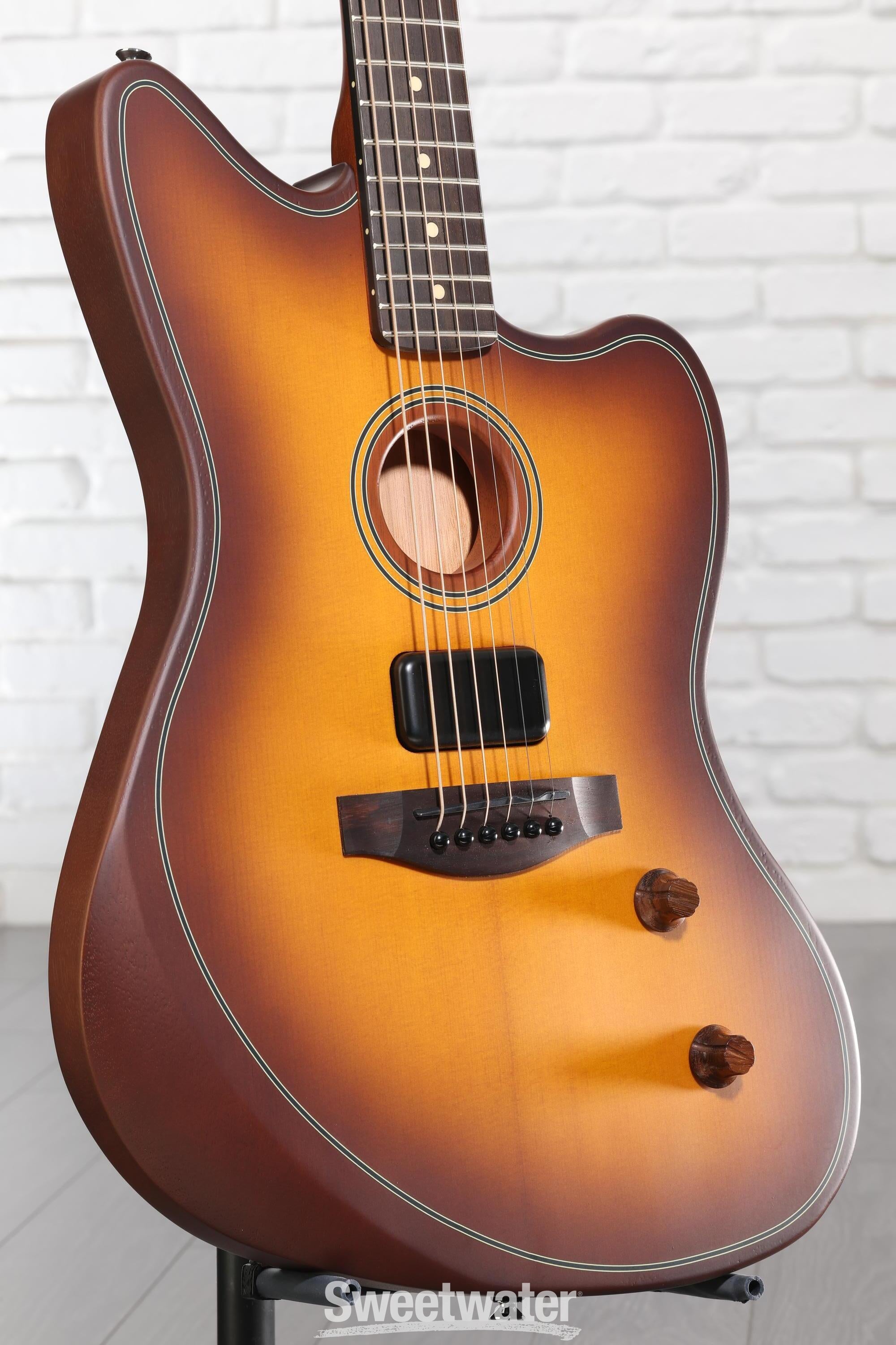 Photo of Fender Acoustasonic Standard Jazzmaster Acoustic-electric Guitar - Honey Burst