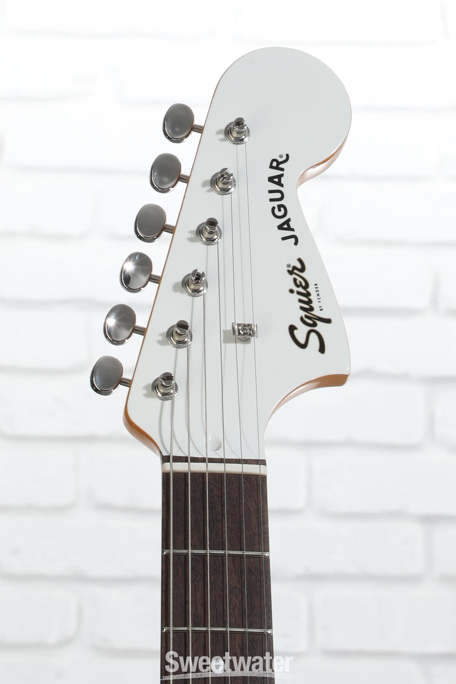 Squier Classic Vibe '60s Jaguar Electric Guitar - Olympic White, Sweetwater Exclusive
