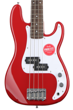 Photo of Squier Mini Precision Bass Electric Bass - Dakota Red with Laurel Fingerboard