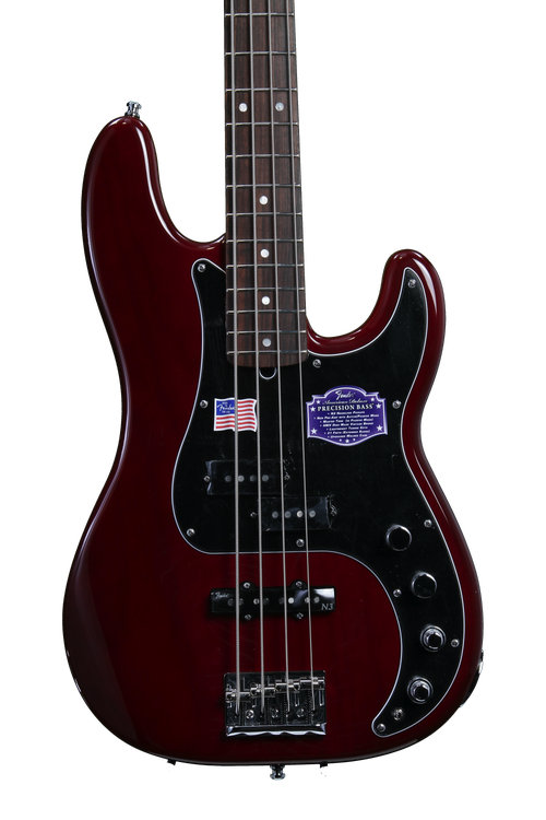 【年中無休】 Precision Deluxe American Fender Bass Transparent Wine - ベース