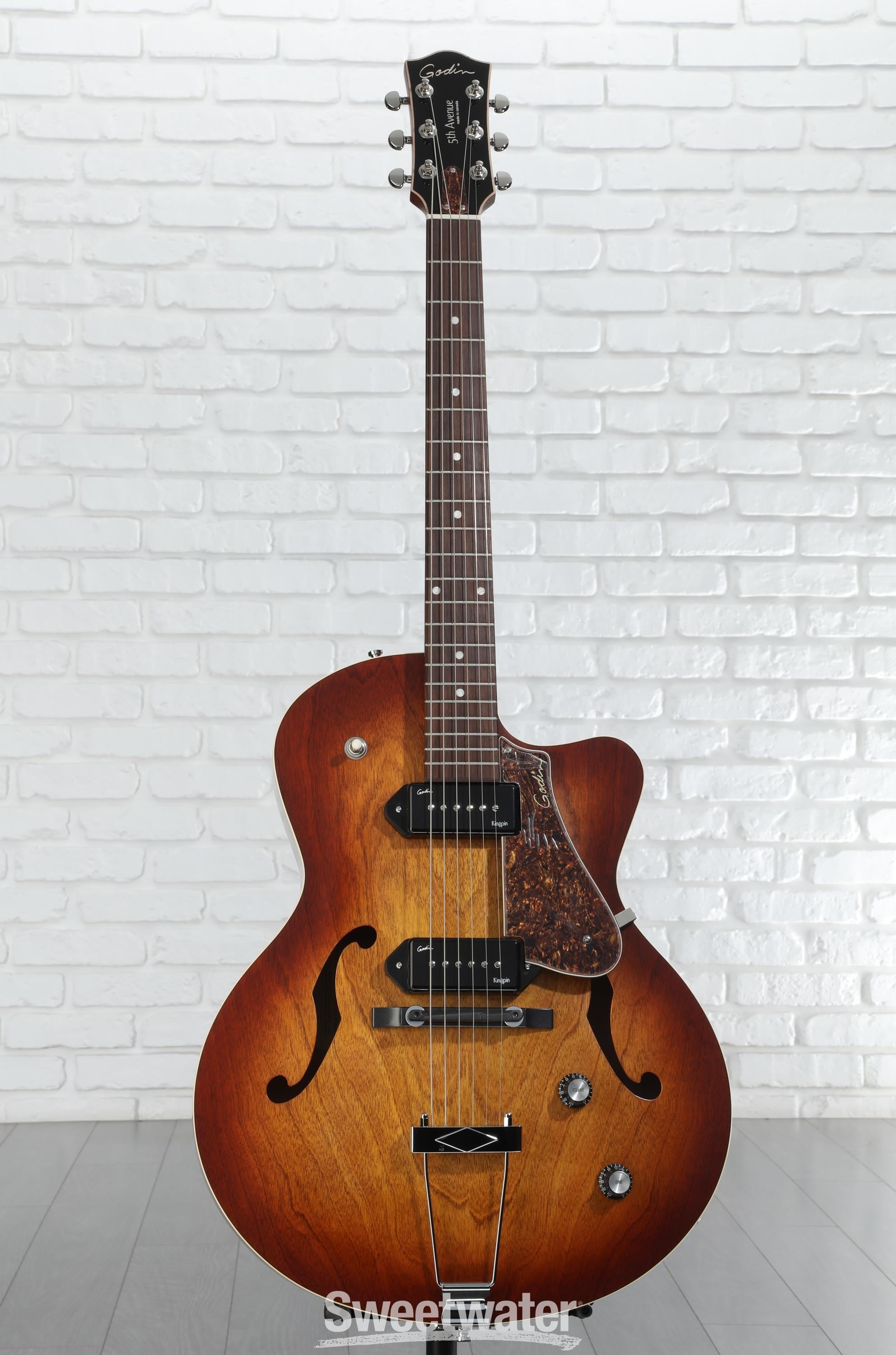 ギター Godin 5th Avenue Godin 5th Avenue Jumbo HB Hollowbody Electric Guitar | Music