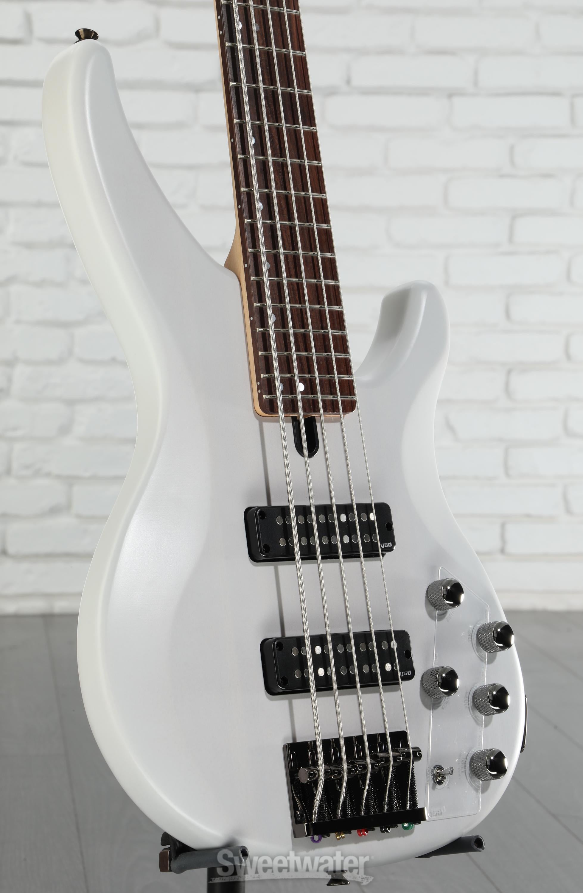 Yamaha TRBX505 5-string Bass Guitar - Translucent White