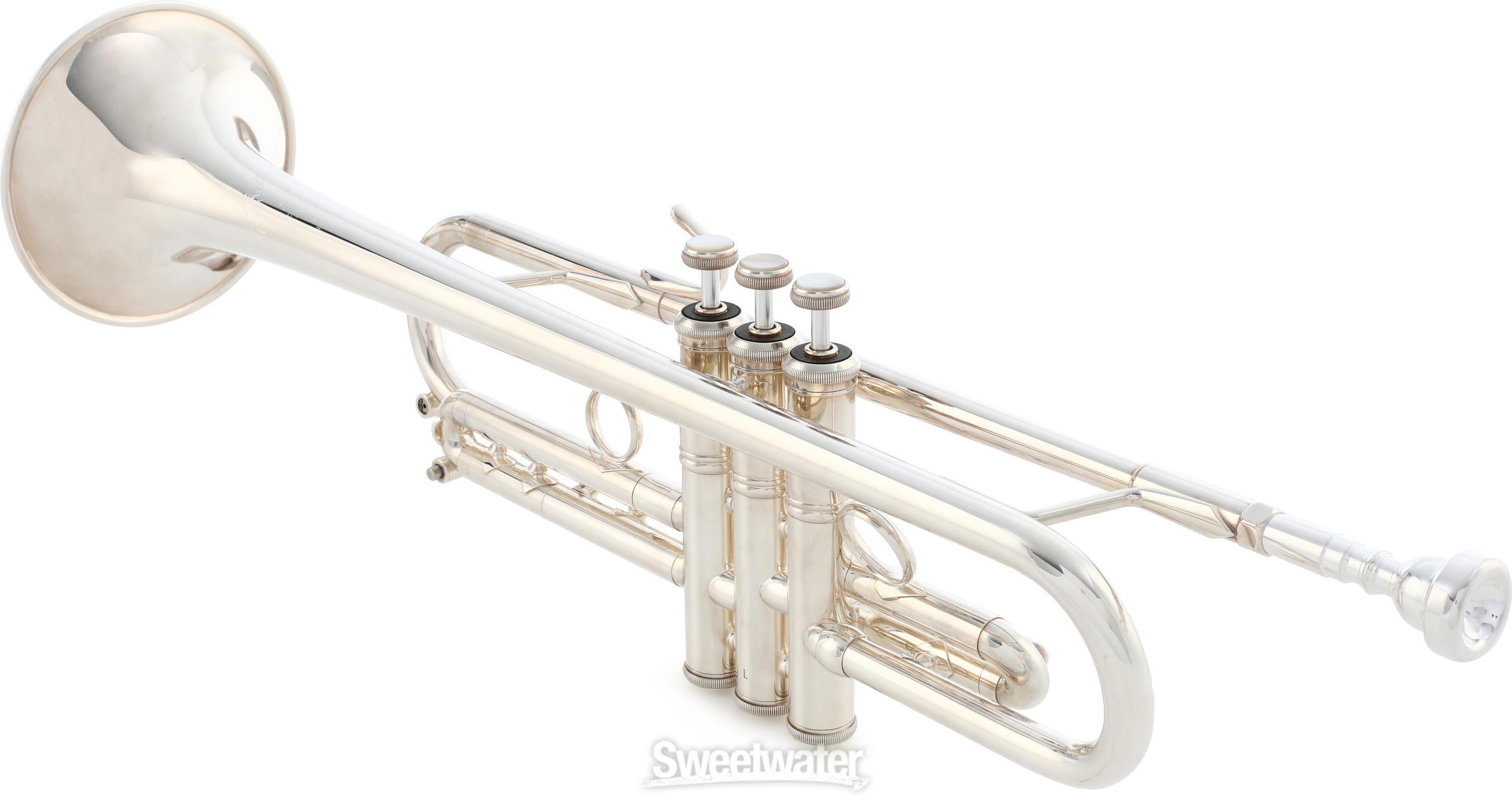 Bach LT190 Stradivarius Commercial Bb Trumpet - #1 Bell - Large Bore -  Silver Plated