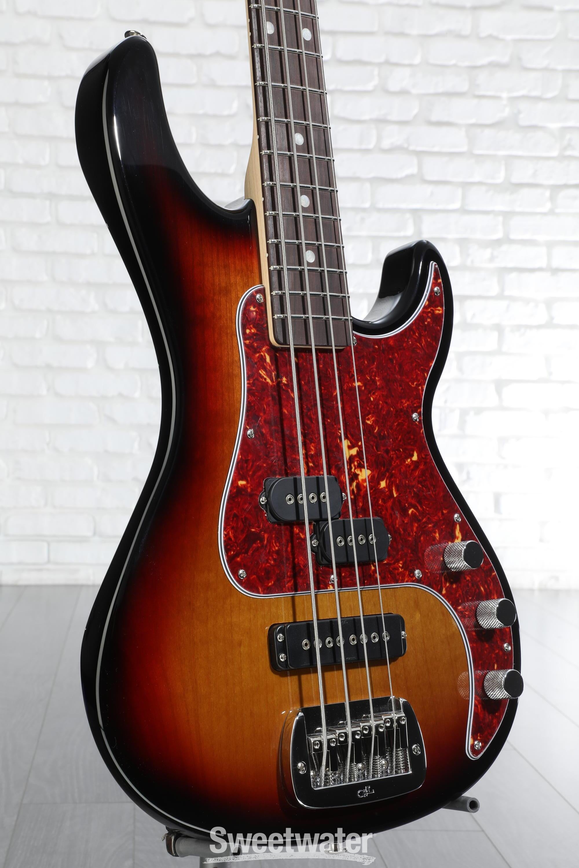 G&L SB-2 Bass Guitar - 3-tone Sunburst