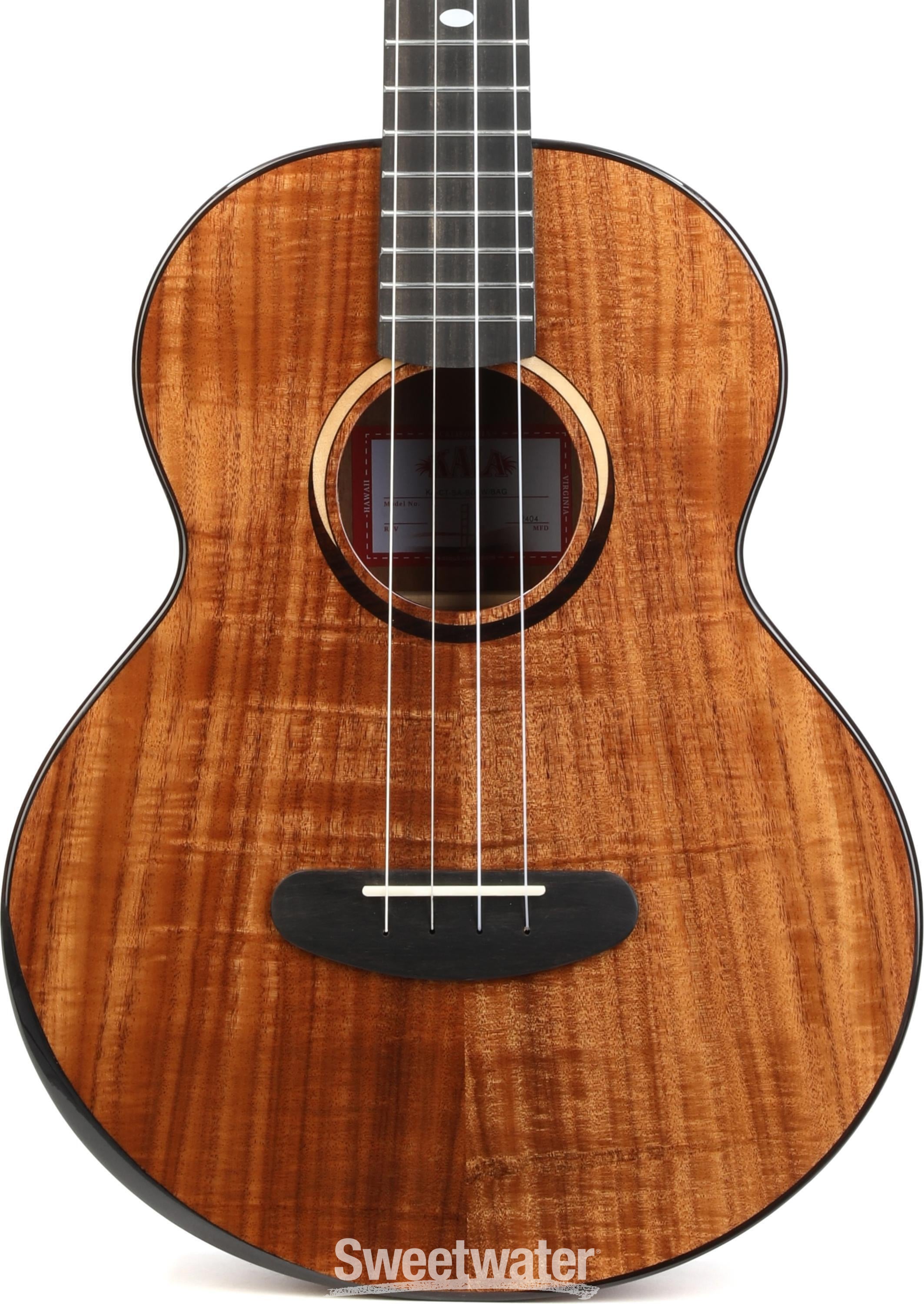 kayo【African Square】ナチュラルカッティングNO.5 Kala Contour Series Baritone Ukulele - Natural Acacia