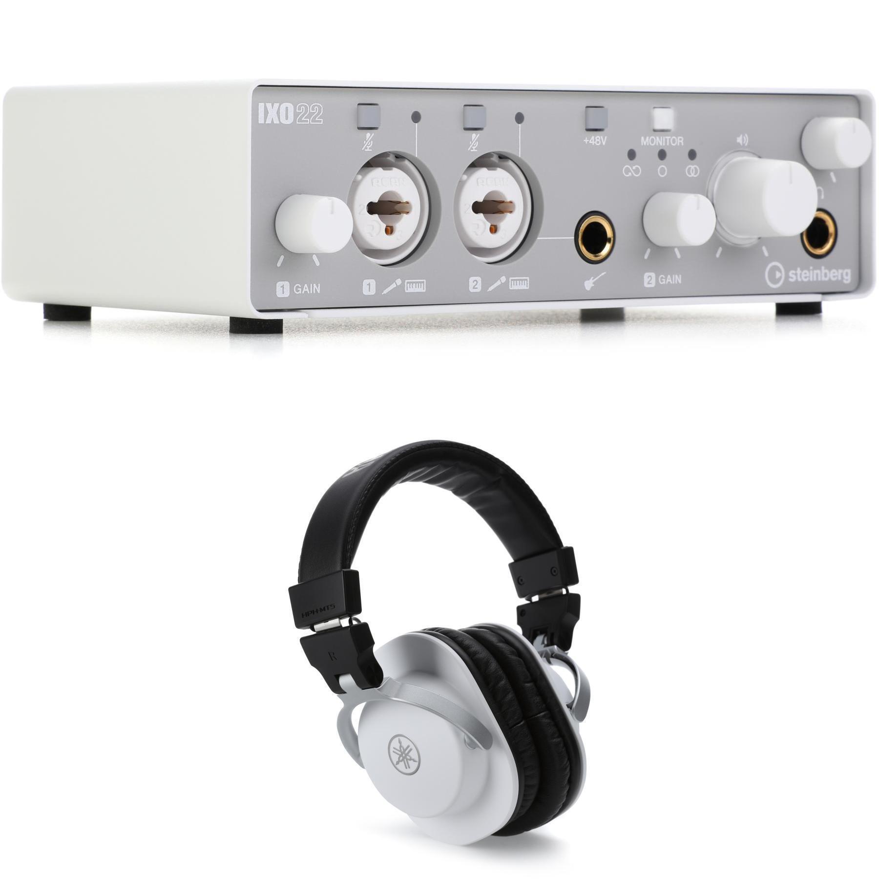 steinberg IXO22 ホワイト オーディオインターフェース Steinberg IXO22 2x2 USB Audio Interface - White | Sweetwater