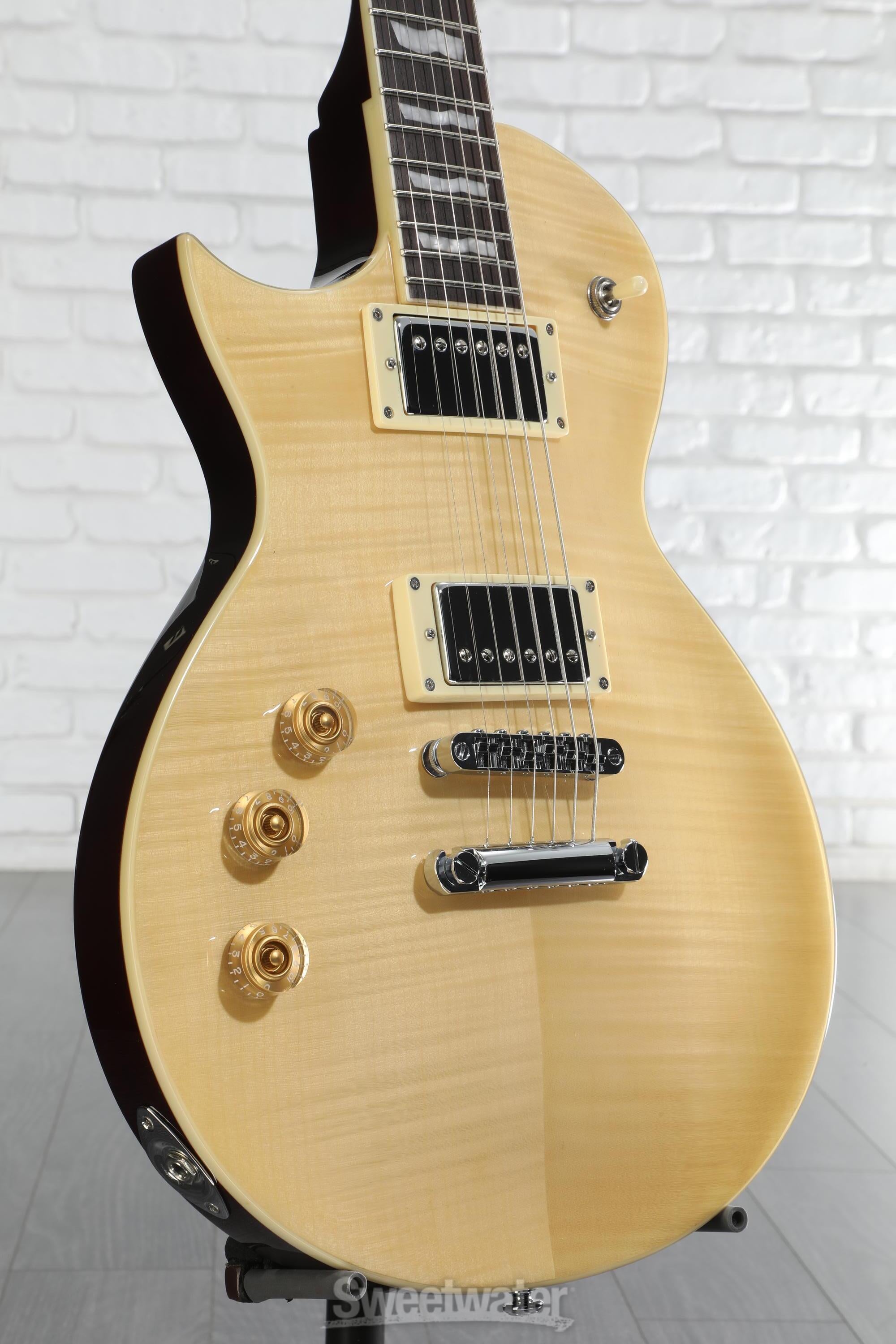 ESP LTD EC-256 Les Paulレスポールタイプ レフティ Amazon.com: ESP LTD EC-256FM Left-handed Electric Guitar