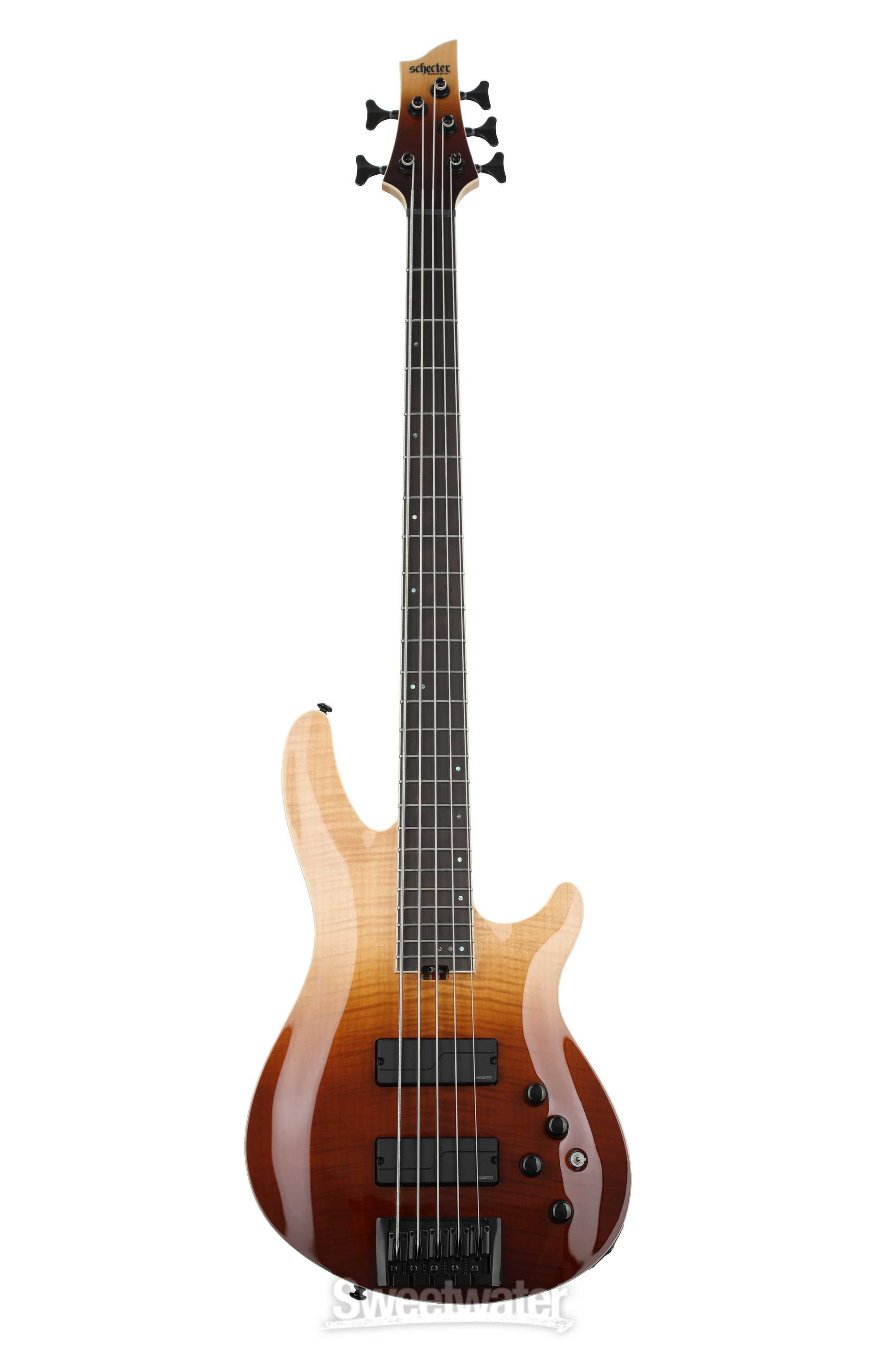 【エレキベース 5弦】 Schecter SLS Elite-5 林 Schecter SLS Elite-5 Bass Guitar - Antique Fade Burst