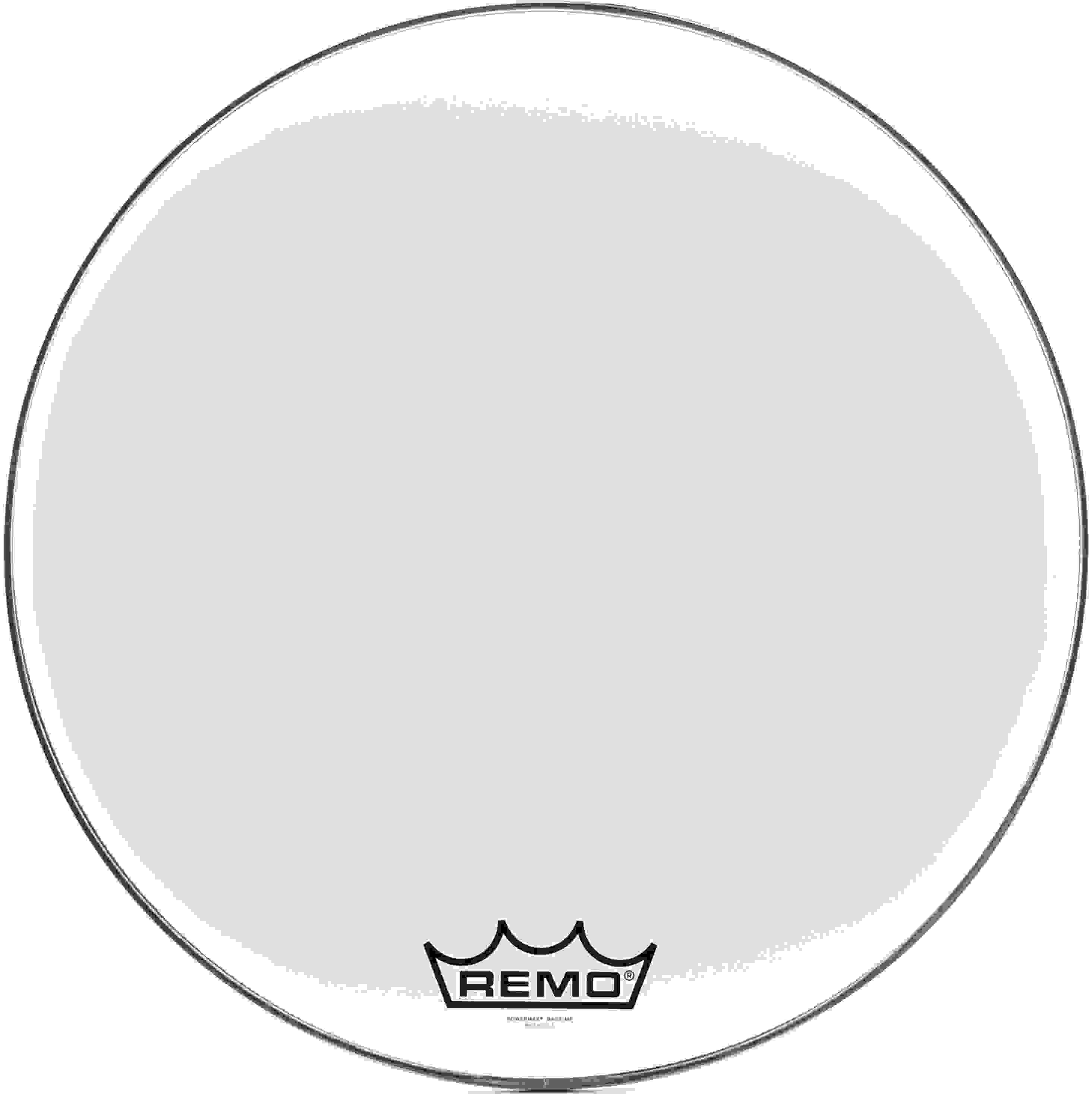 Remo Powermax Ultra White Crimplock Bass Drumhead - 26 inch