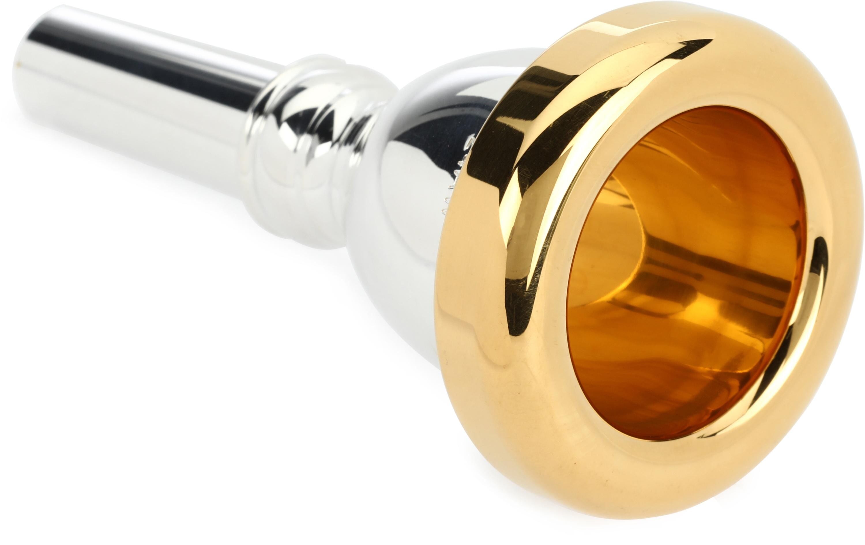 Bach 335 Classic Series Silverplated Tuba Mouthpiece with Goldplated