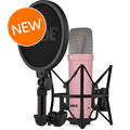 Photo of Rode NT1 Signature Series Condenser Microphone with SM6 Shockmount and Pop Filter - Pink