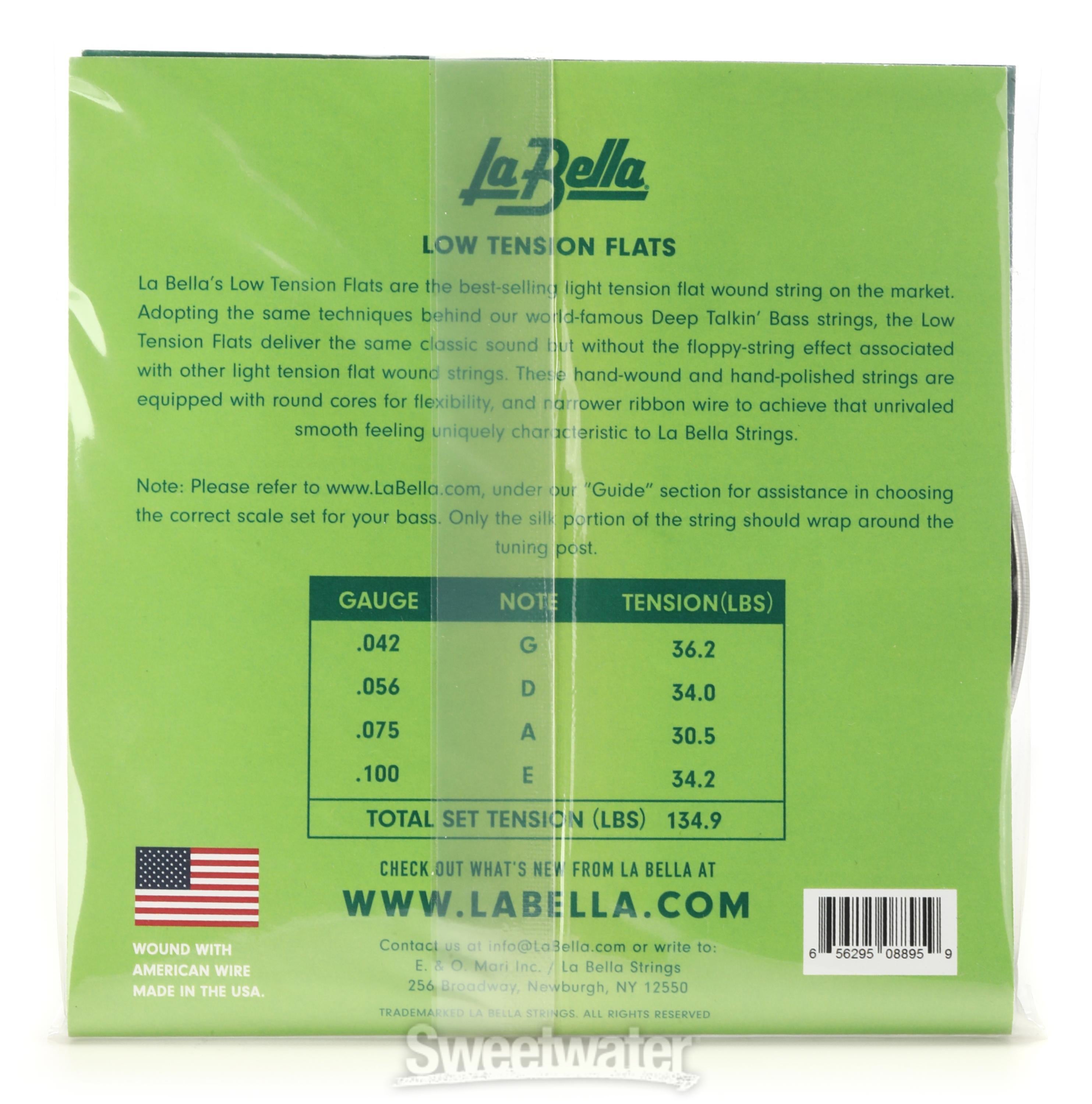 La Bella LTF 4A Low Tension Flexible Flats Bass Guitar Strings