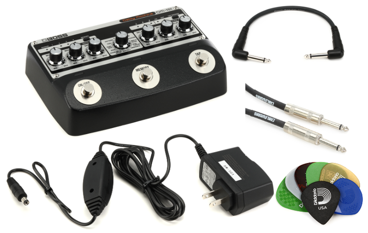 Boss DM-101 Delay Machine Pedal Accessories Bundle | Sweetwater